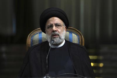El presidente iraní Ebrahim Raisi en Teherán el 11 de junio del 2022. (Foto AP/Vahid Salemi)