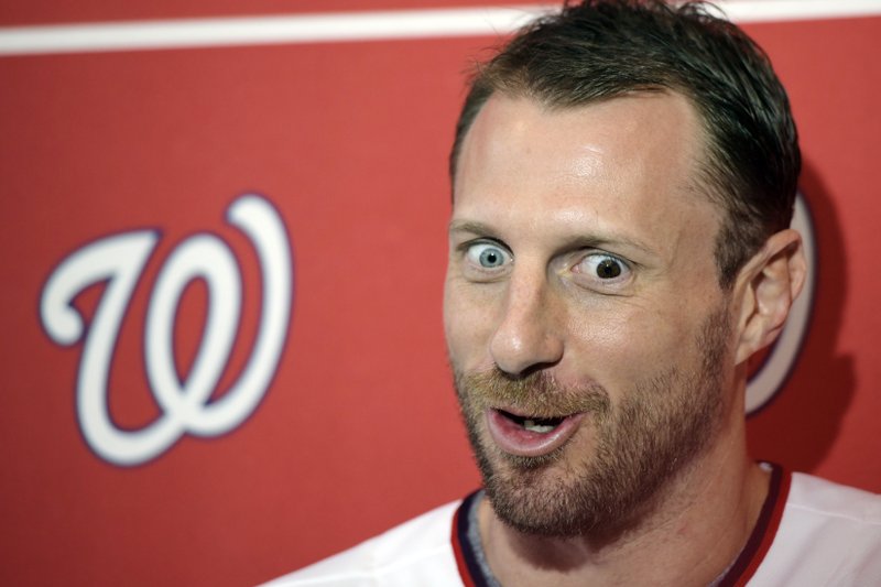 washington nationals red white and blue jersey