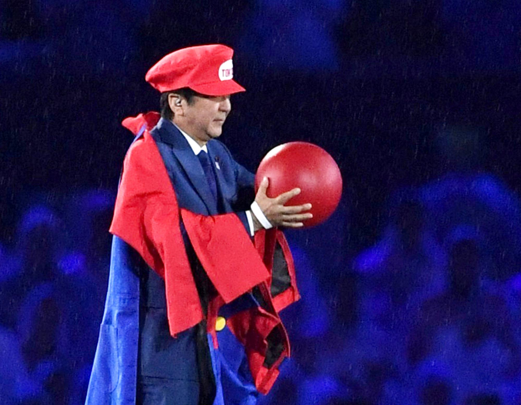 Abe impersonated ‘Tremendous Mario’ to advertise Tokyo Olympics