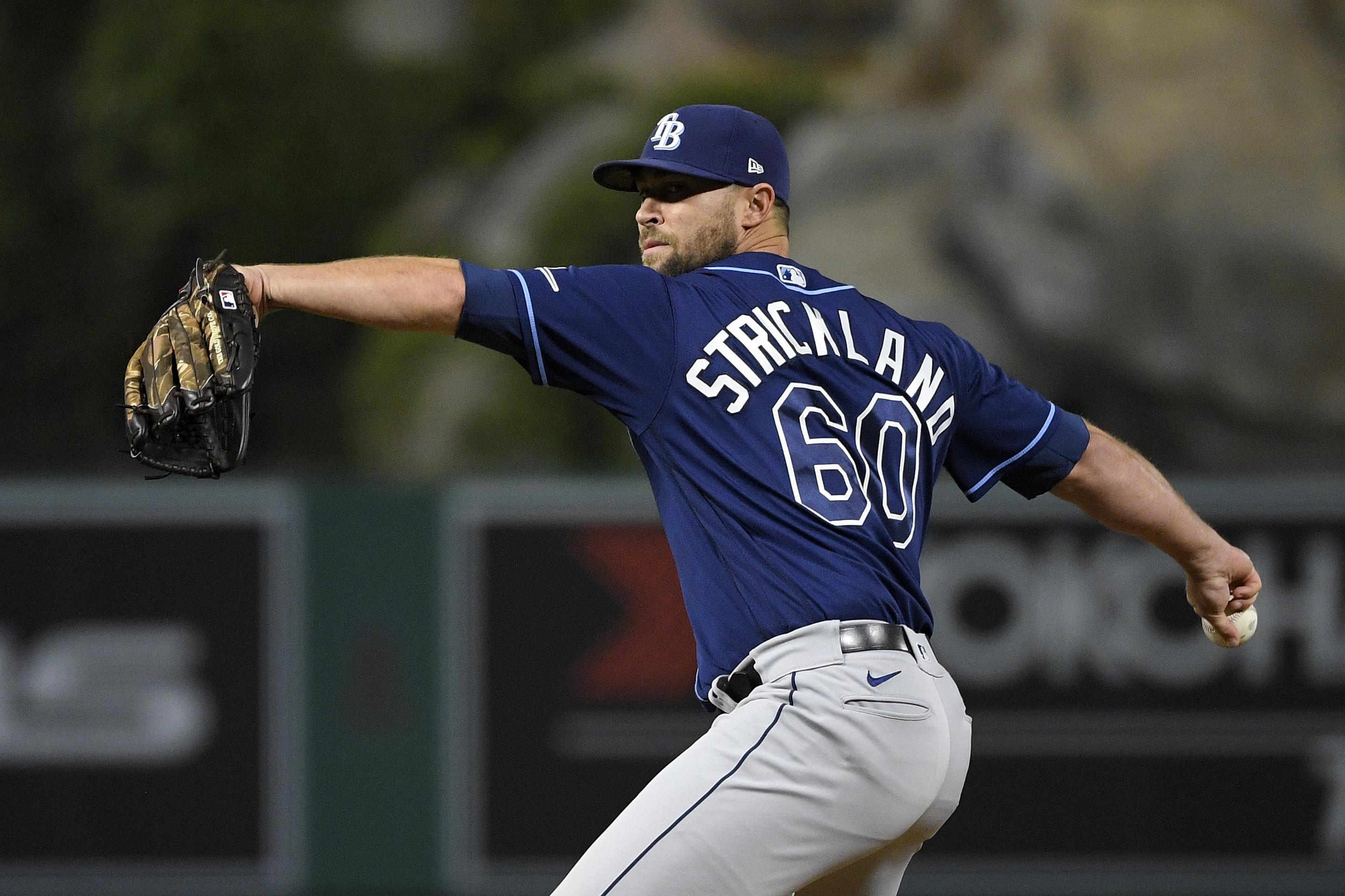 Angels Pick Up Reliever Strickland From Rays Ap News