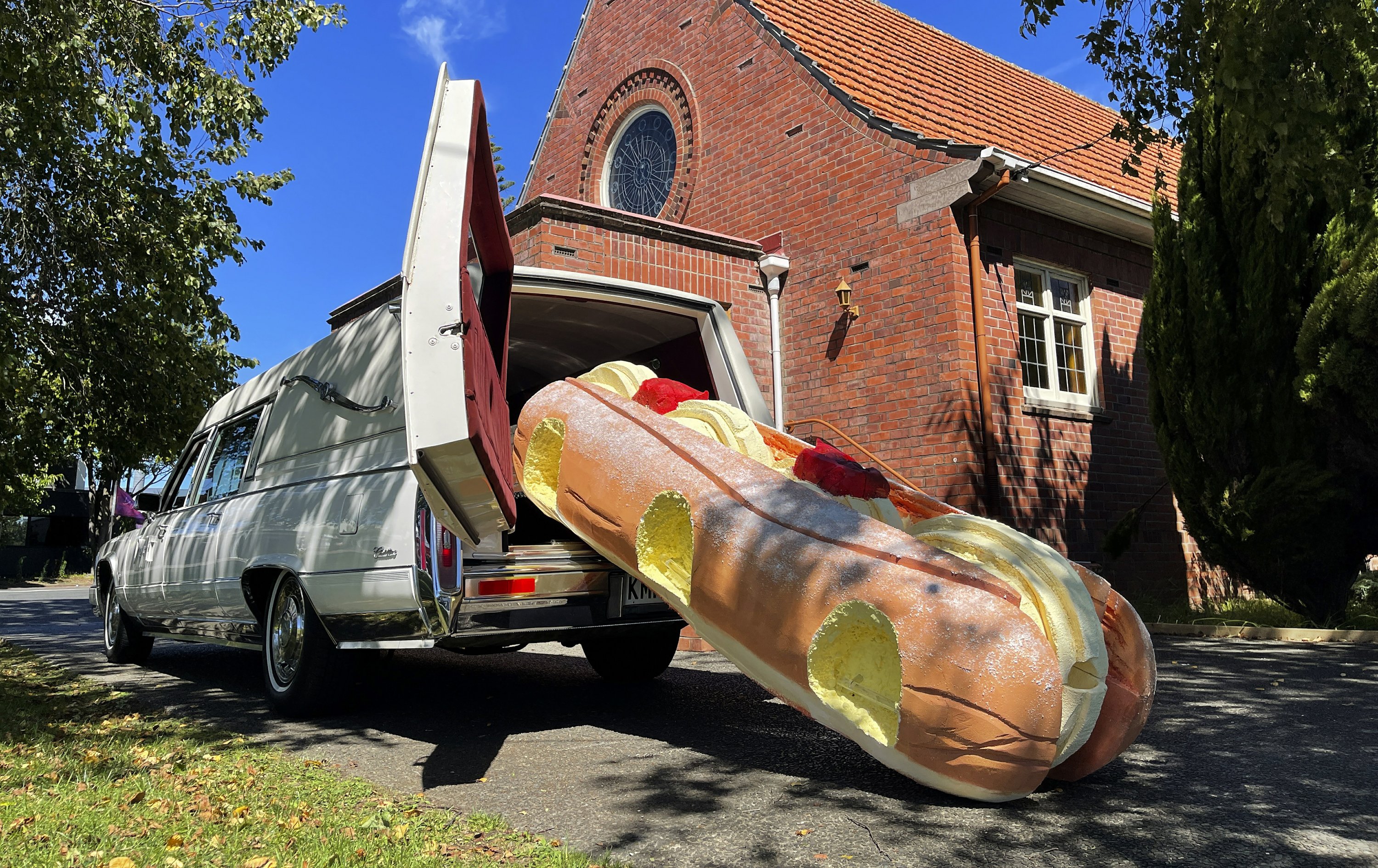 Colored coffins lighten the mood at New Zealand funerals