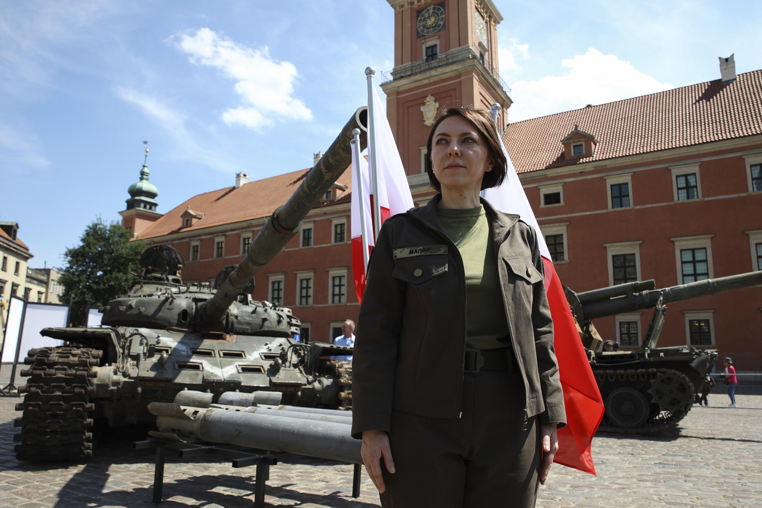 Rosyjska broń zniszczona w wojnie na Ukrainie jest wystawiona w Polsce