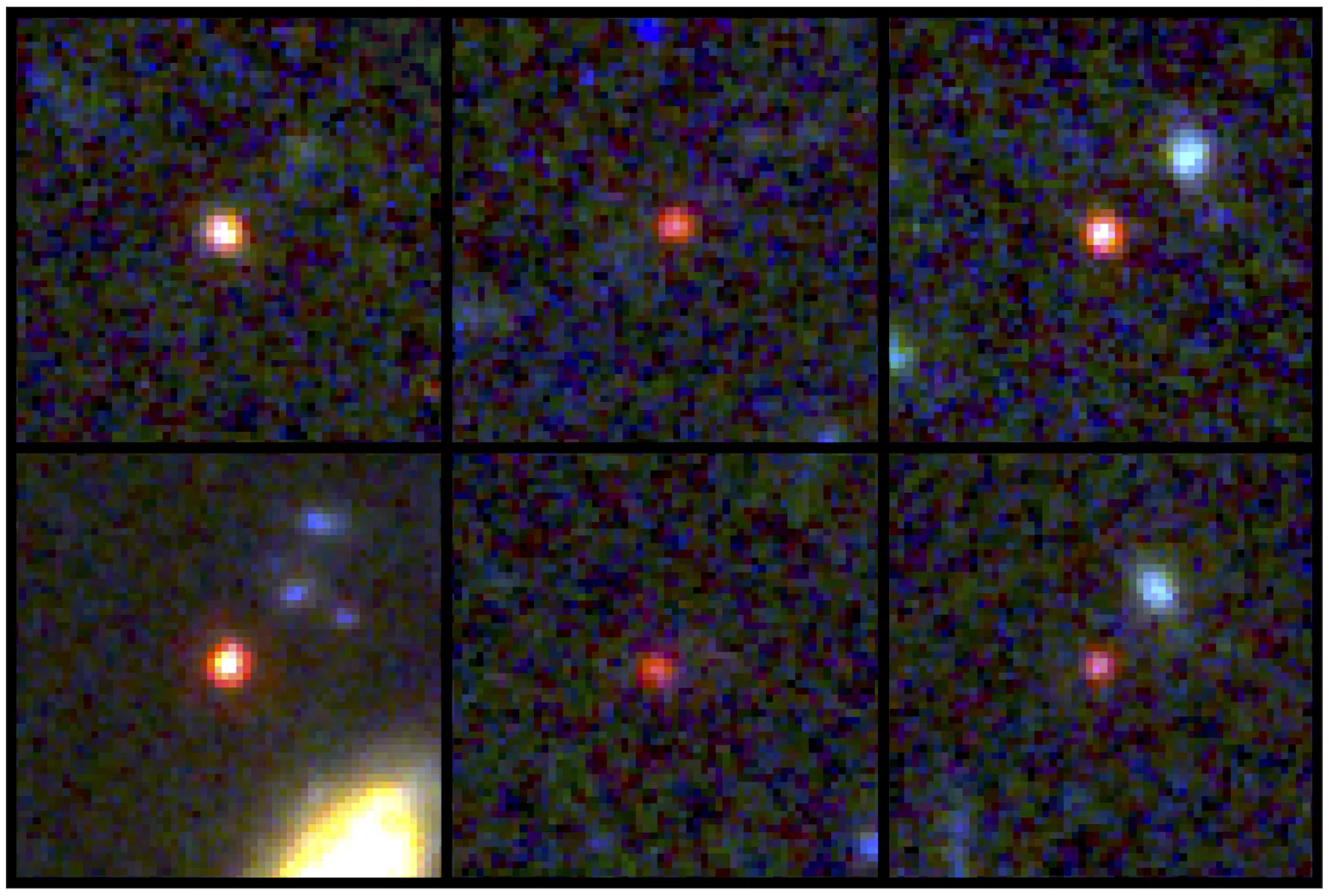 Das Weltraumteleskop zeigt massereiche Galaxien nahe der kosmischen Morgendämmerung