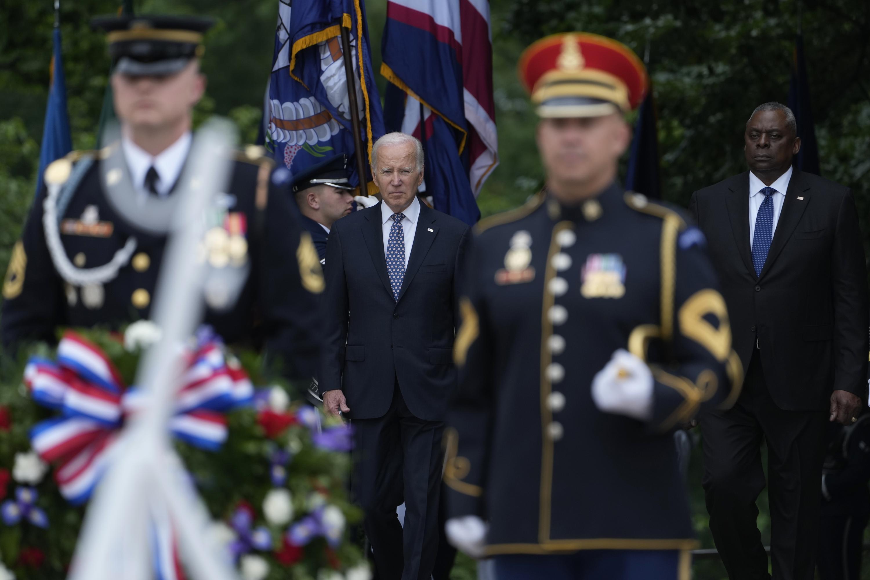On Memorial Day, Biden praises generations of fallen American troops who ‘gave their all and gave their all.’