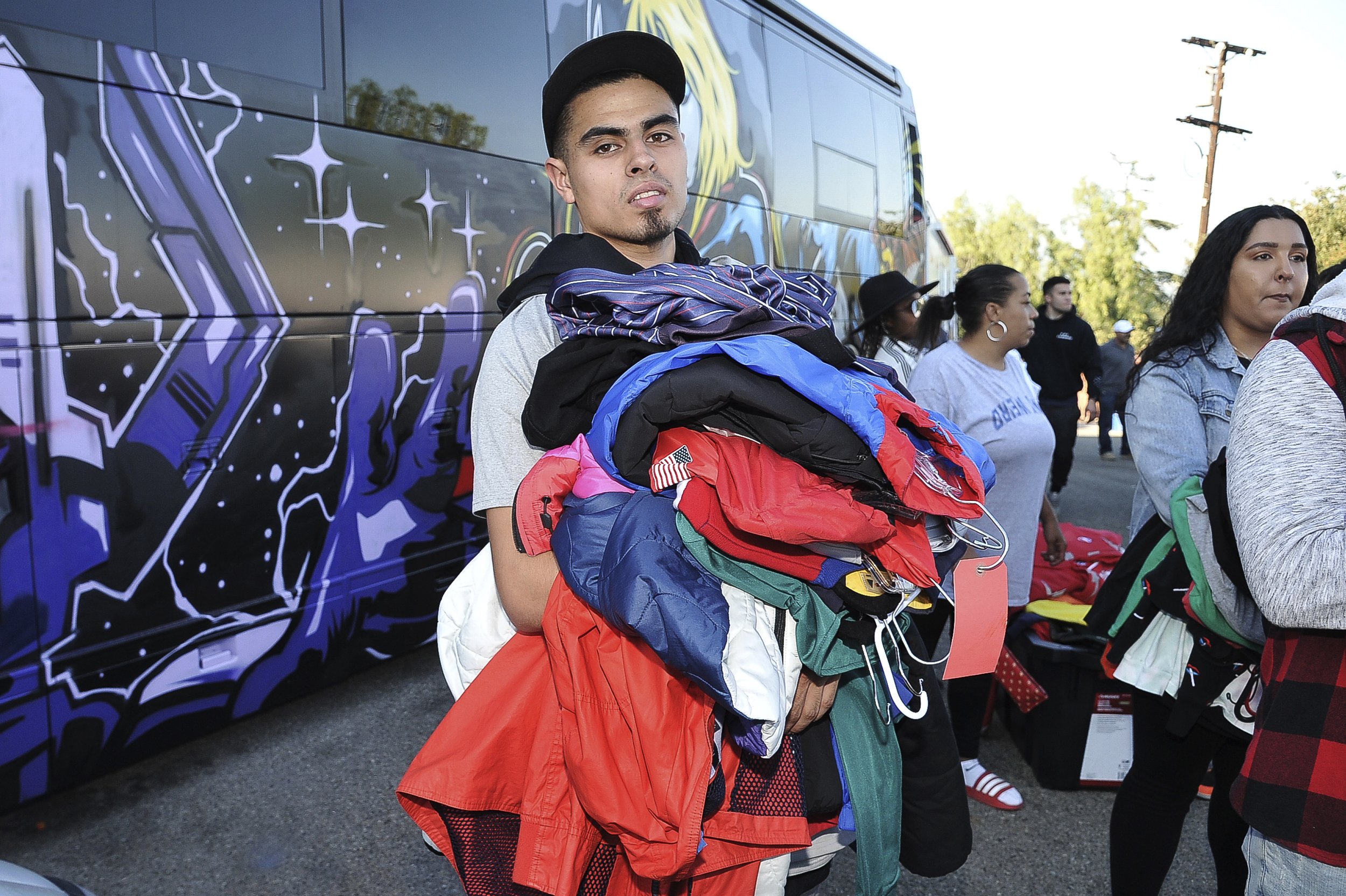 Chris Brown Holds High End Yard Sale At His Los Angeles Home