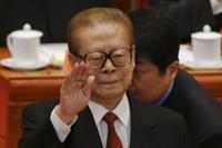 FILE - Former Chinese President Jiang Zemin gestures during the opening session of the 18th Communist Party Congress held at the Great Hall of the People in Beijing, China, Thursday, Nov. 8, 2012. Jiang has died Wednesday, Nov. 30, 2022, at age 96. (AP Photo/Ng Han Guan, File)
