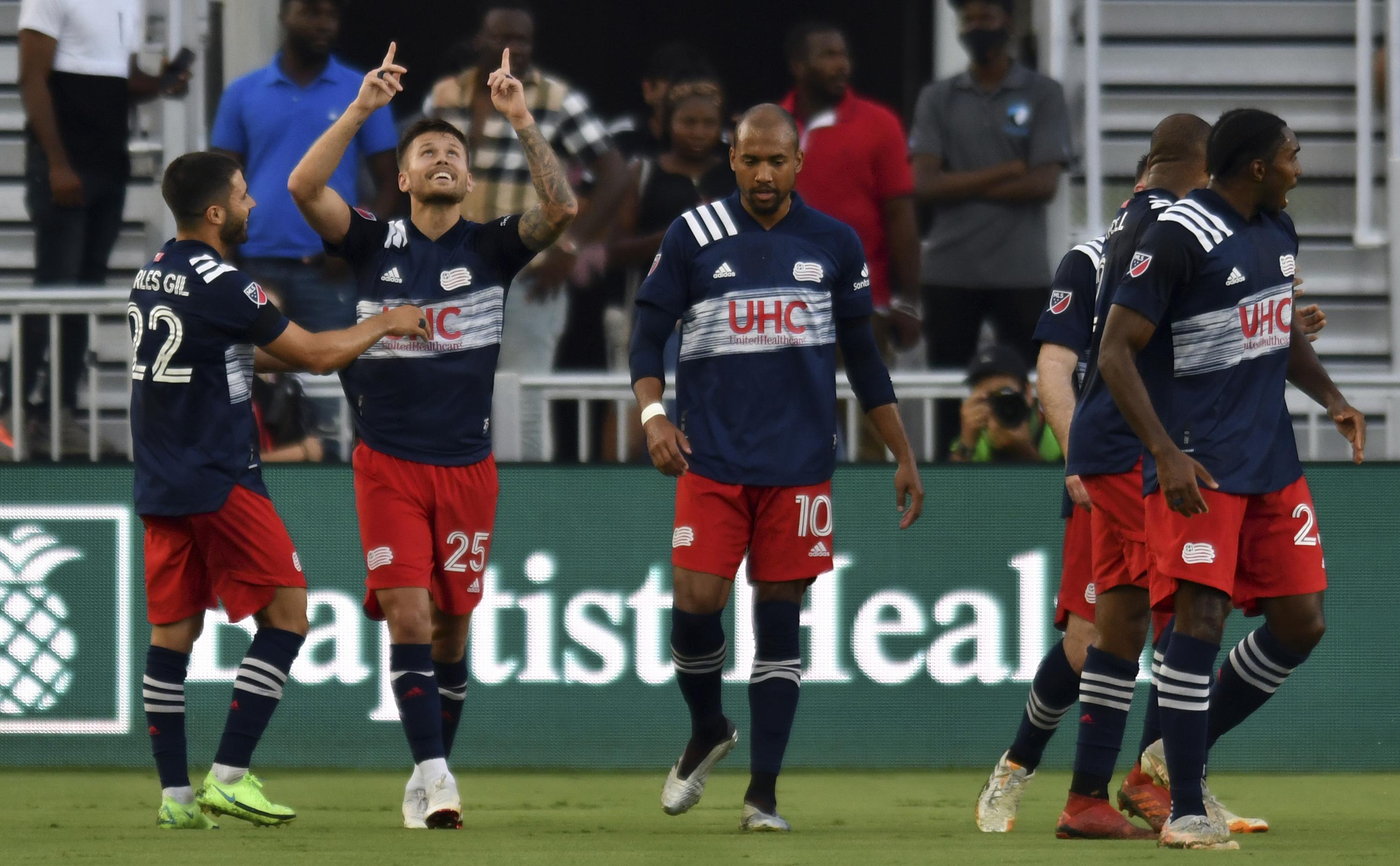 Revolution rout Inter Miami 50 to top MLS standings AP News