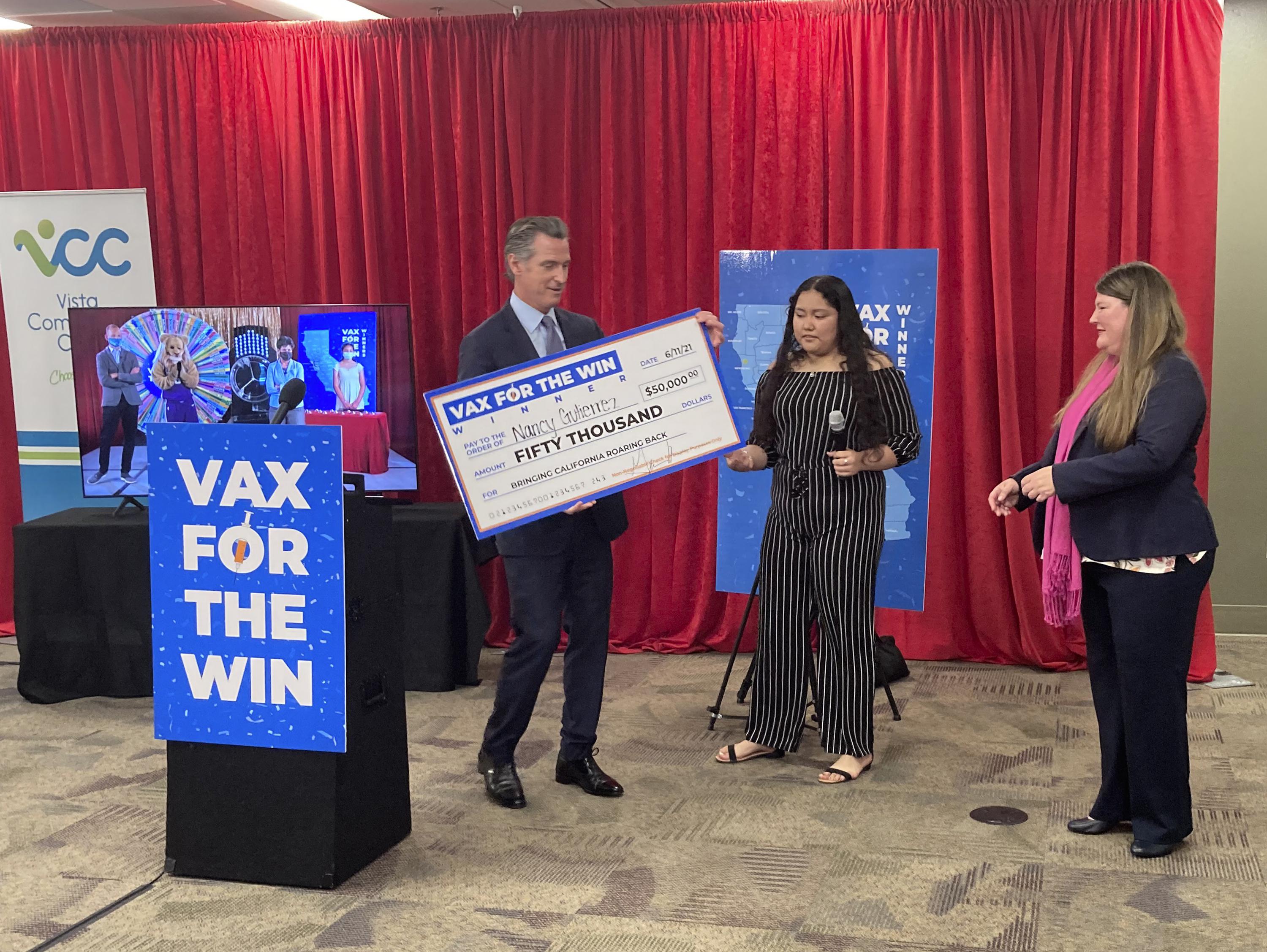 California Selects Another 15 Winners In Vaccine Lottery California Selects Another 15 Winners In Vaccine Lottery