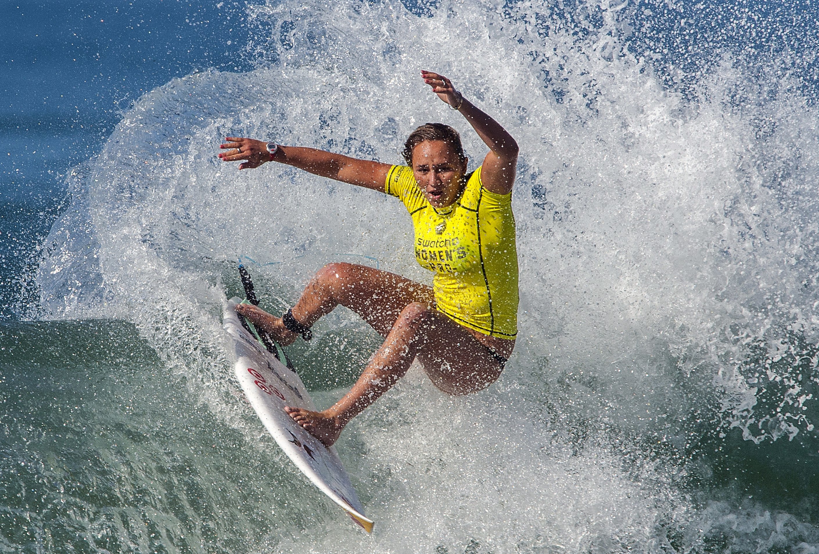 3 US women surf for 2 Olympic berths, world championship AP News