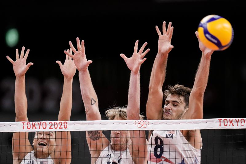 Olympics Latest: Russian men beat US in volleyball match