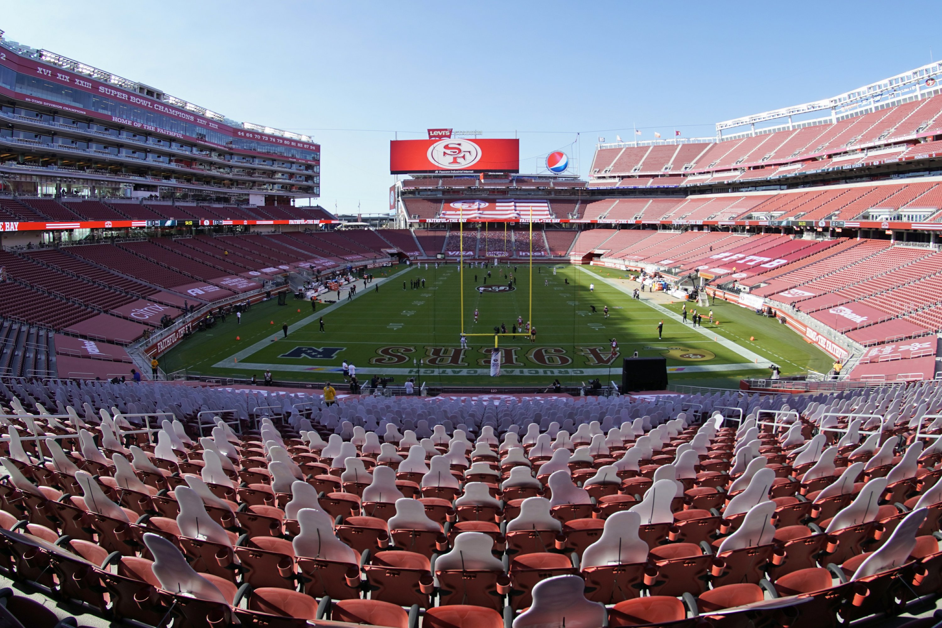 49ers may need temporary home because of new COVID-19 rules | AP News