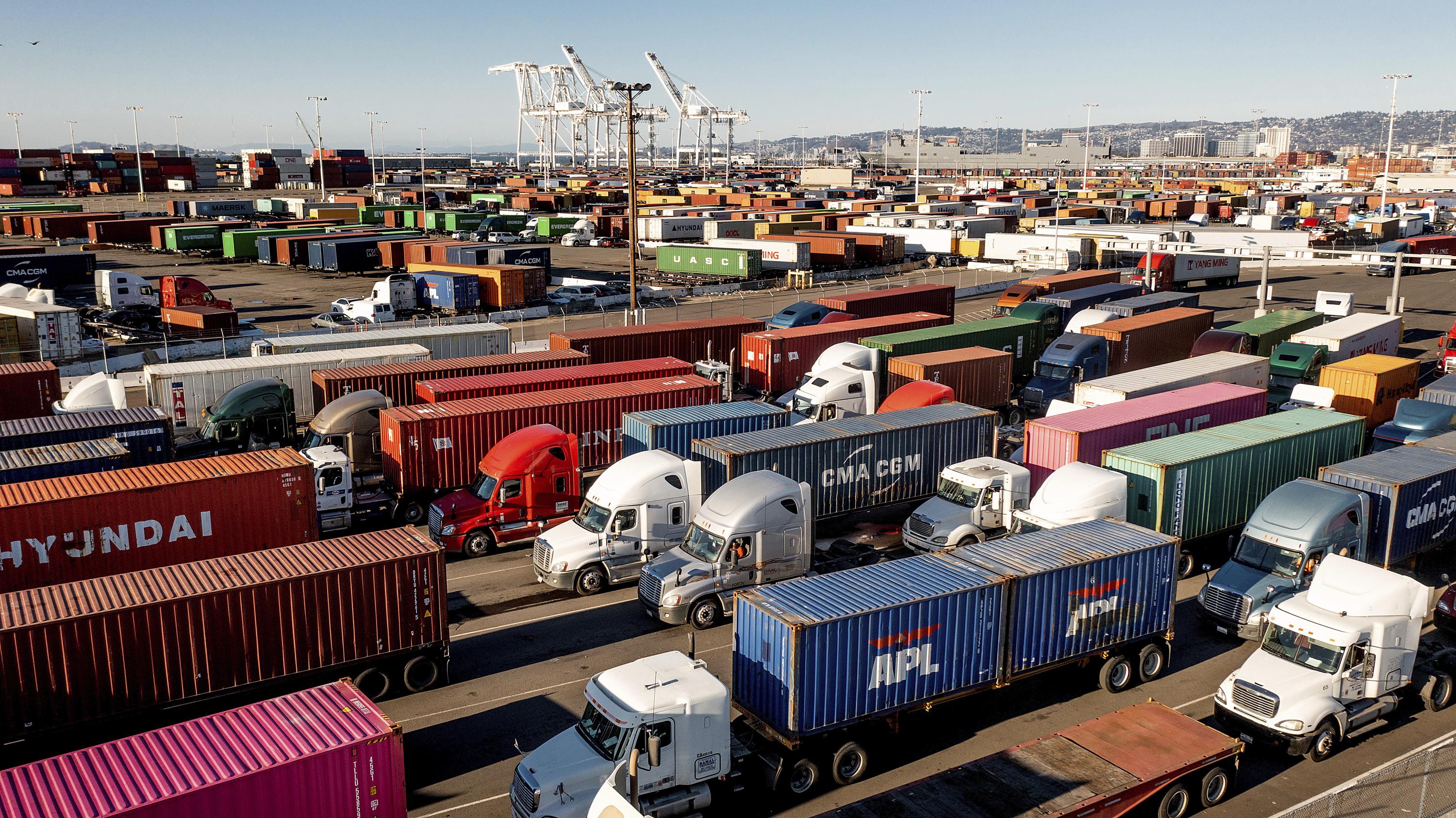 tractor trailer drivers strike