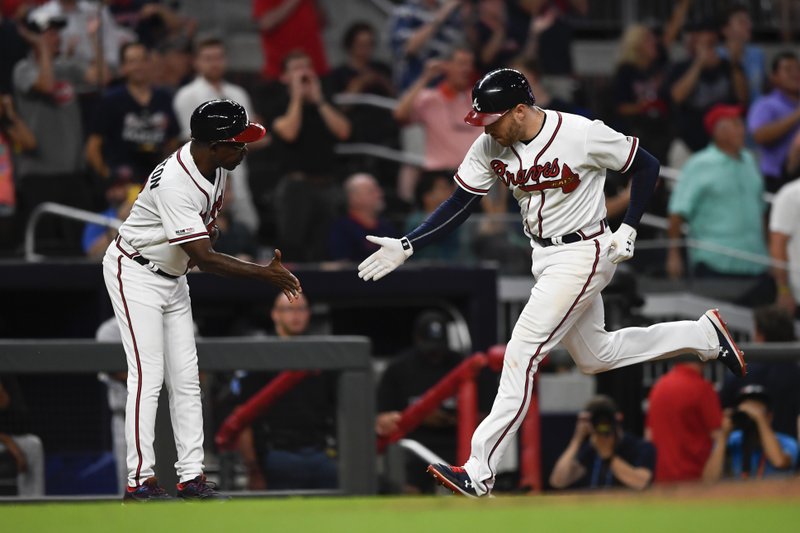 Atlanta Braves ATL Chop On MLB Acuna Swanson Freeman Chop It Like Its Hot  SunTrust Park