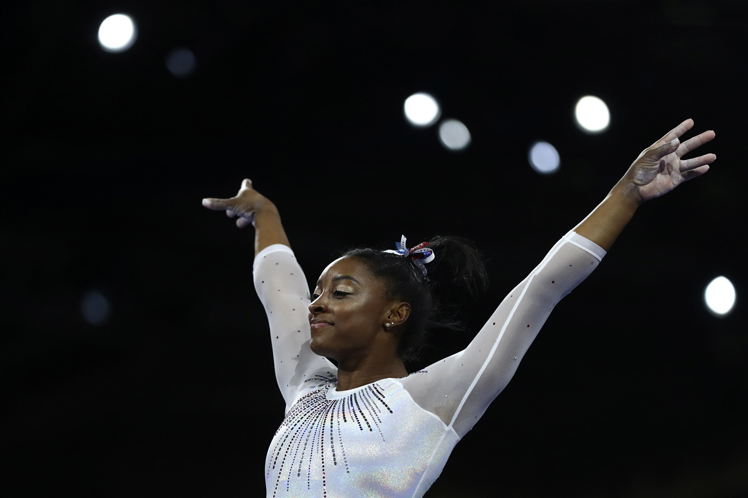 Simone Biles wins 5th all-around title at gymnastics worlds Simone Biles wins 5th all-around title at gymnastics worlds