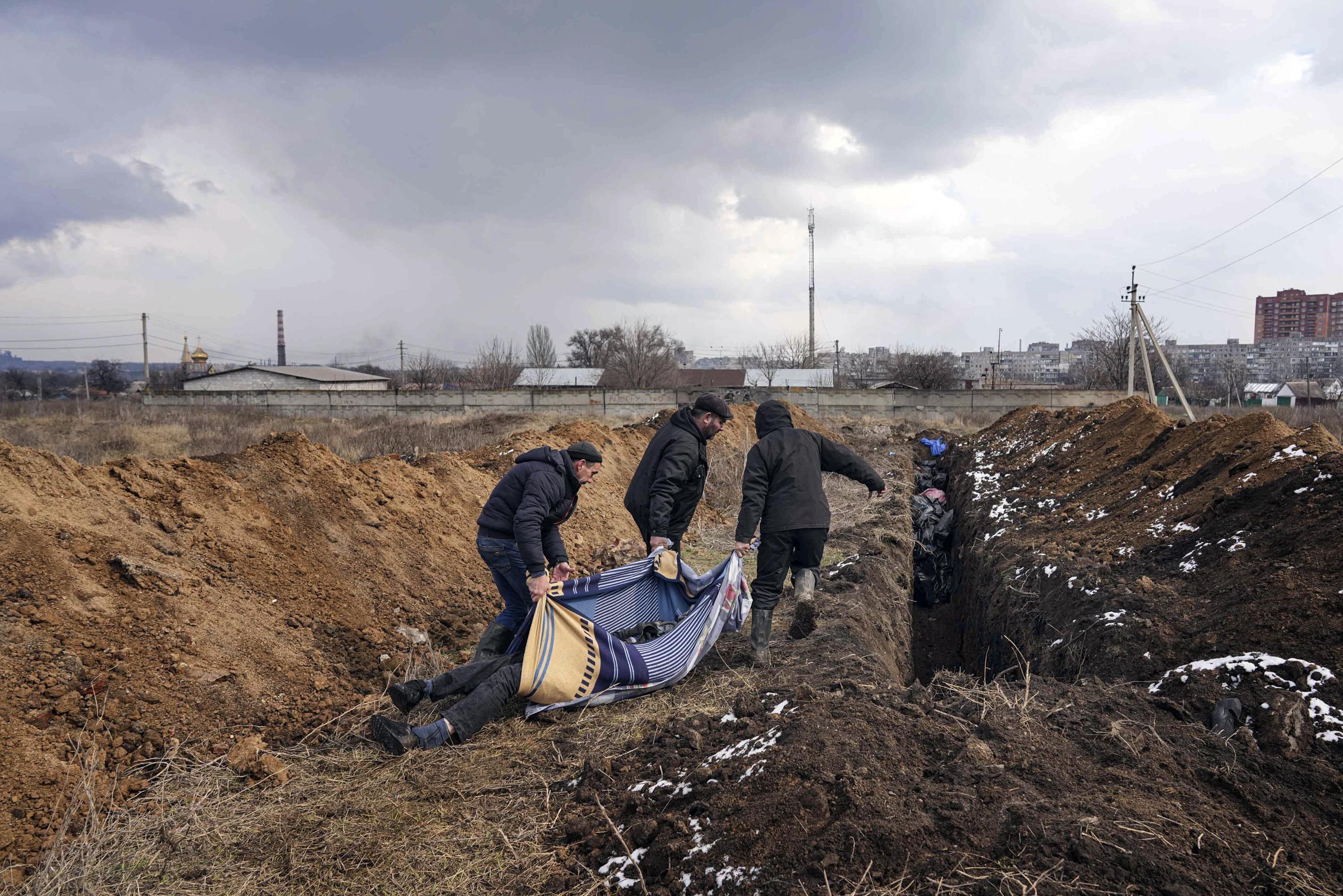 A shell-shocked Russian soldier trying to recover after surviving