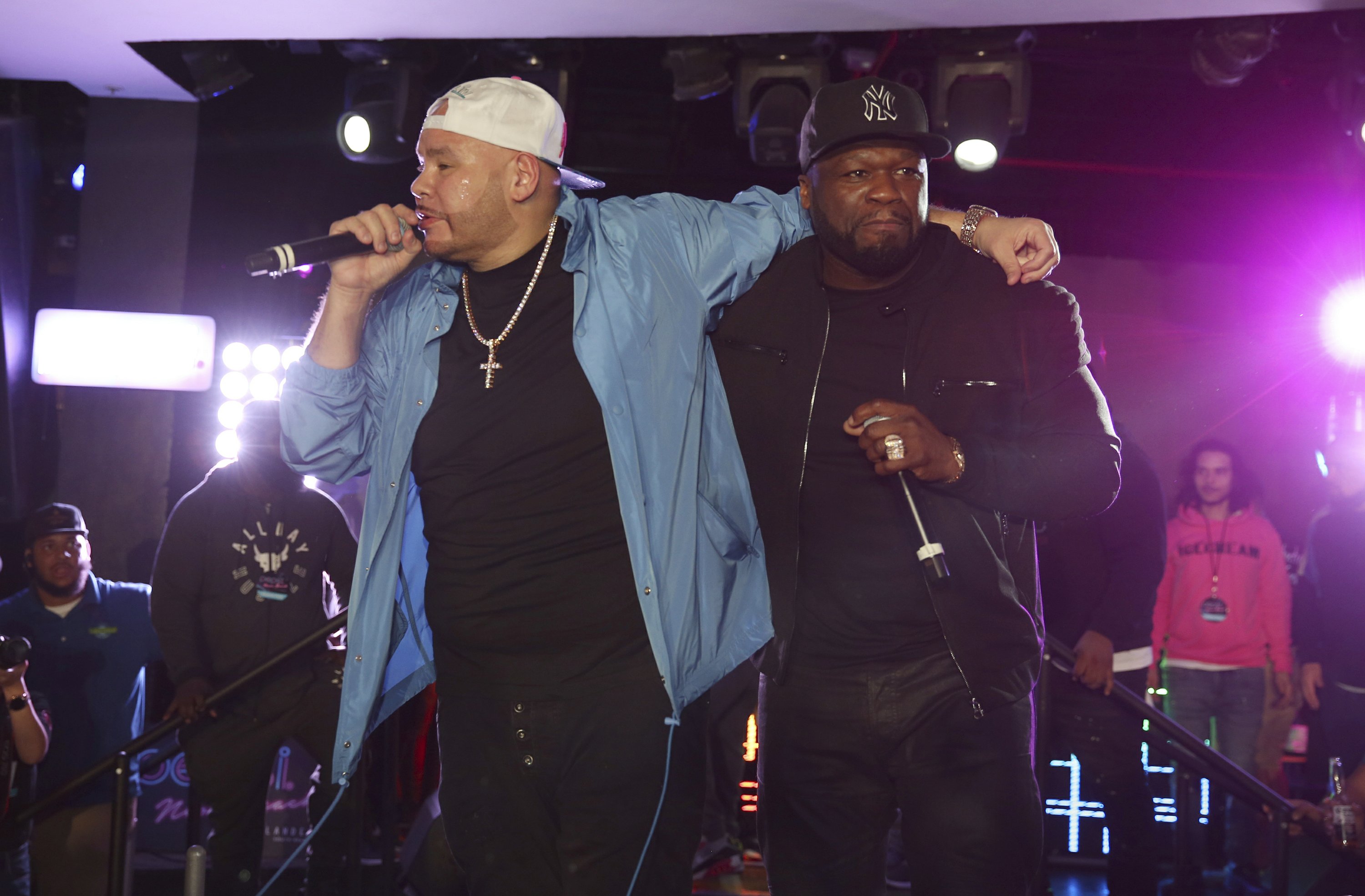 50 Cent Dj Khaled Join Fat Joe At Pre Super Bowl Concert