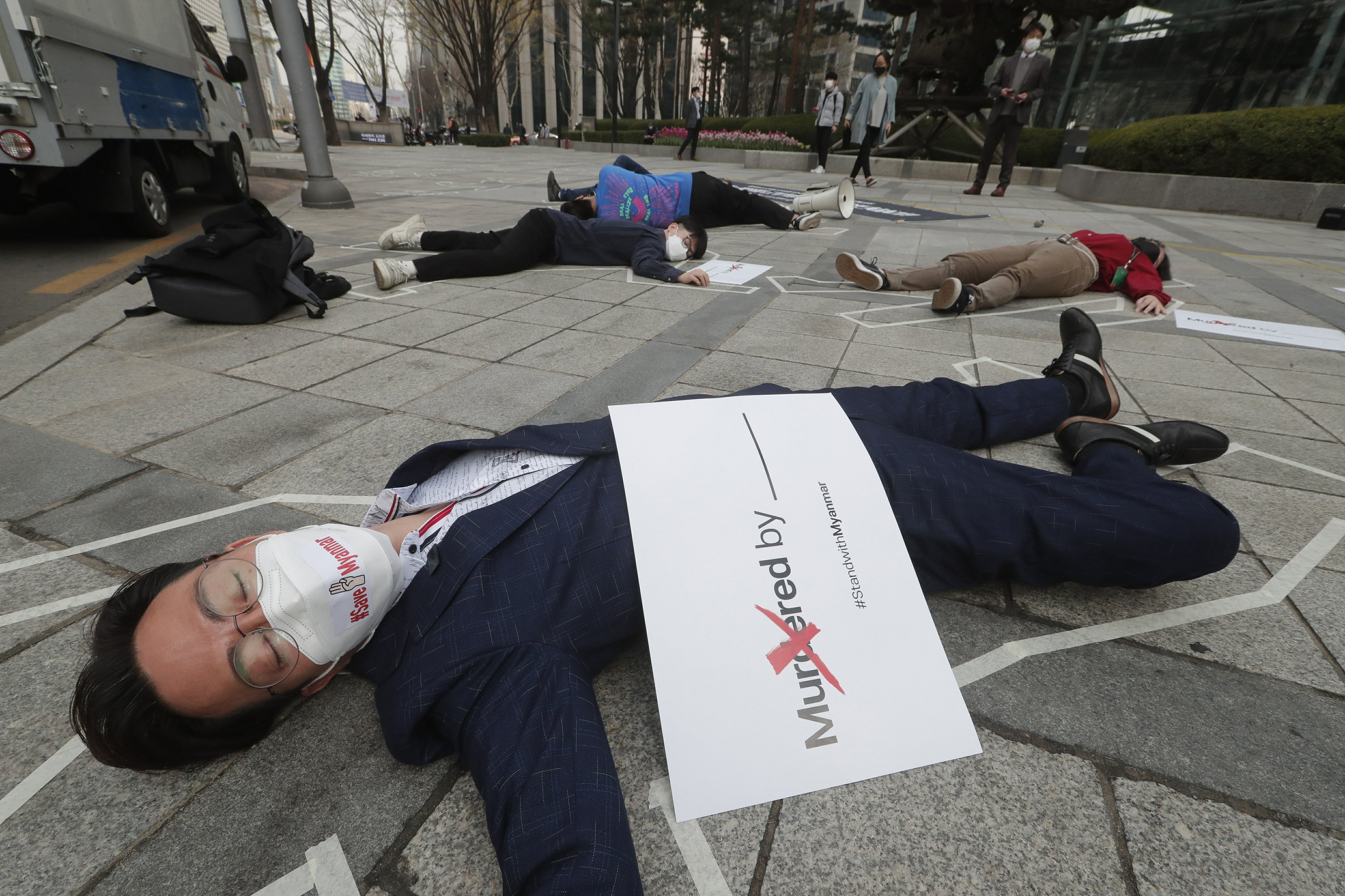 Myanmar protest deaths reach 320 as US, UK, impose sanctions