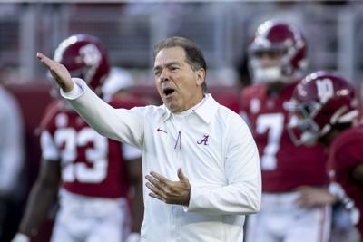 Saban on feud with Fisher: 'I have no problem with Jimbo' | AP News