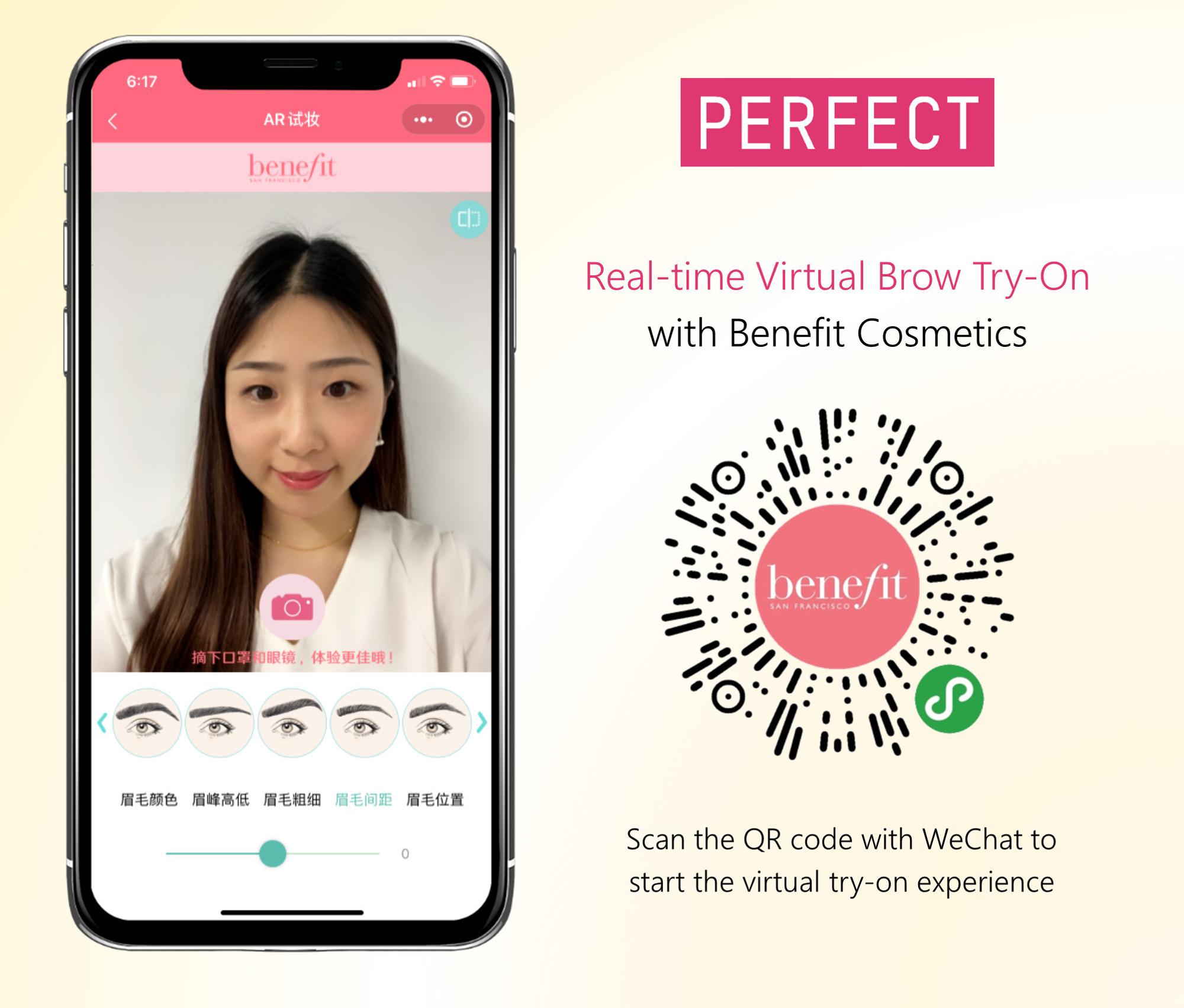 Perfect Corp And Benefit Cosmetics Team Up For The First Ever Real Time Eyebrow Virtual Try On In Wechat Mini Programs