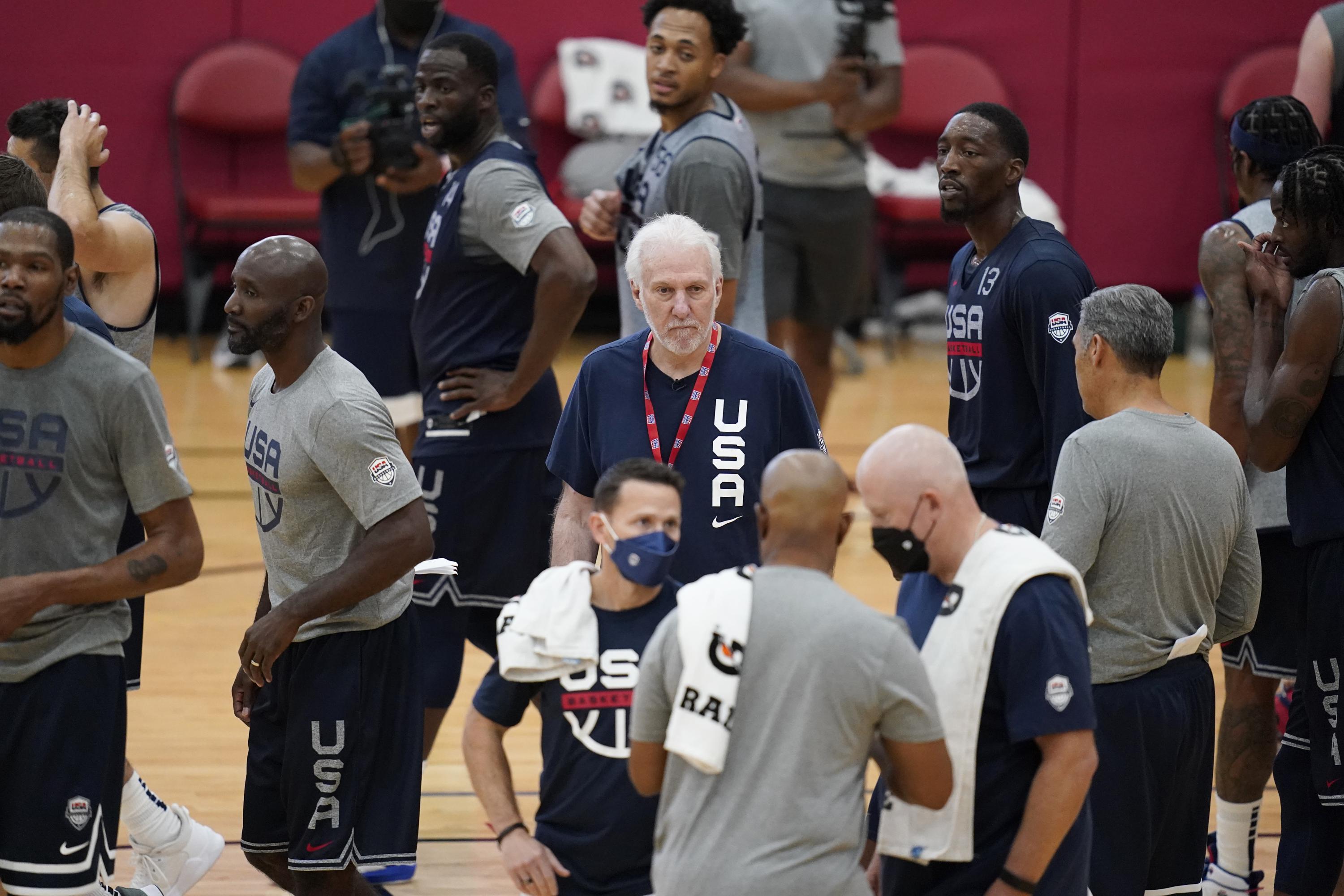 Camp Pop Us Basketball Team Opens Olympic Practice In Vegas