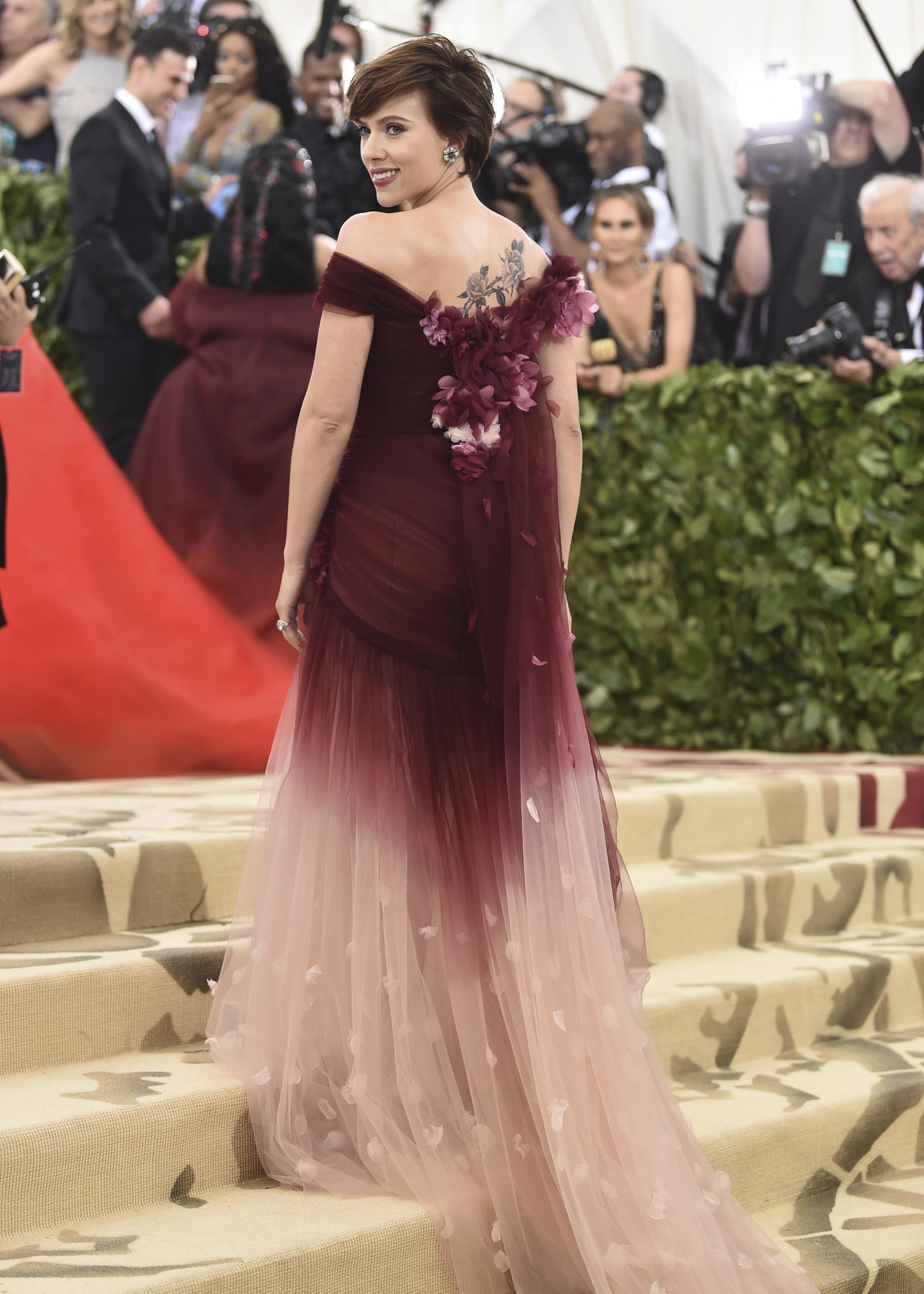 The Latest: Scarlett Johansson wears Marchesa to Met Gala | AP News