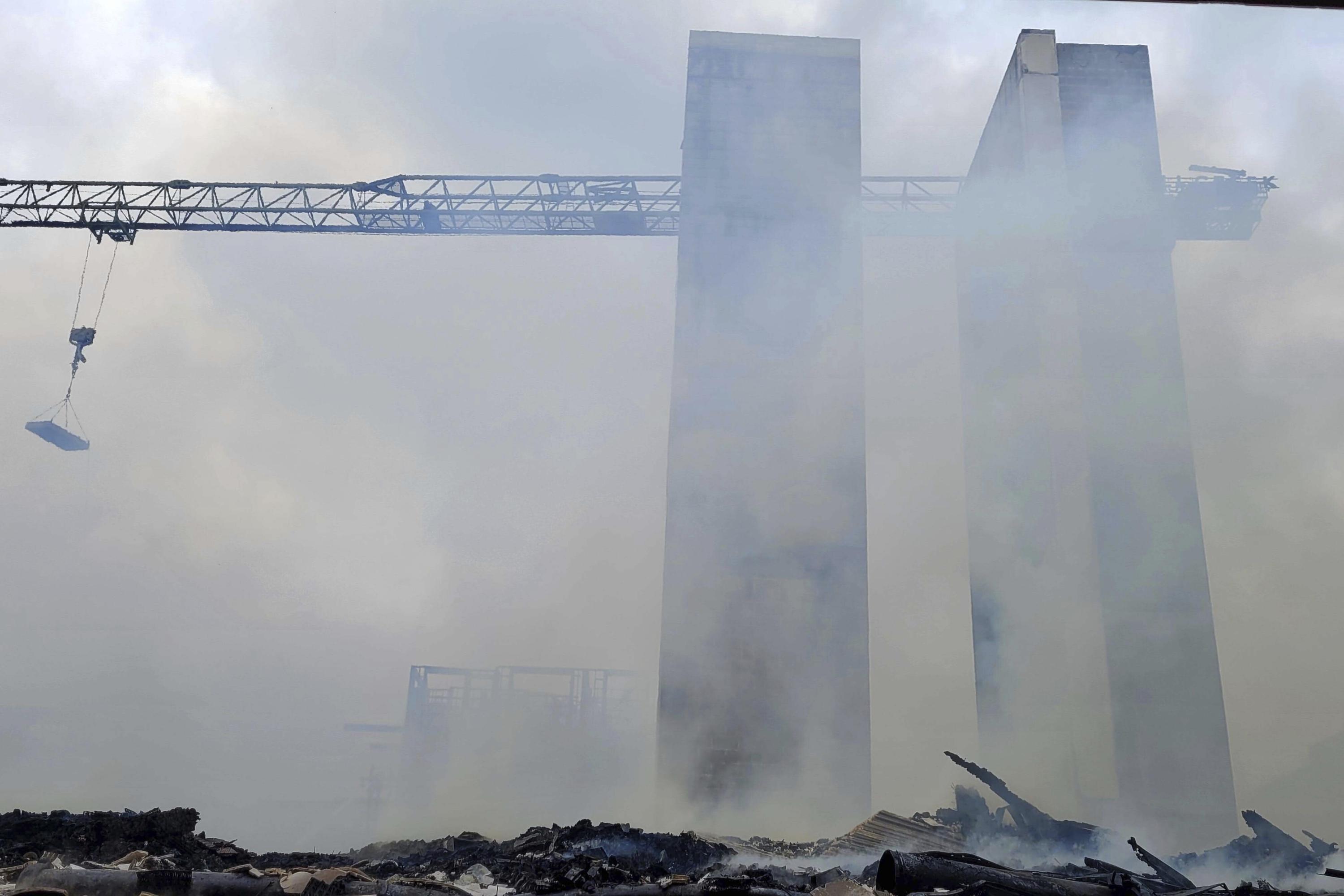 Two construction workers missing following massive fire in Charlotte