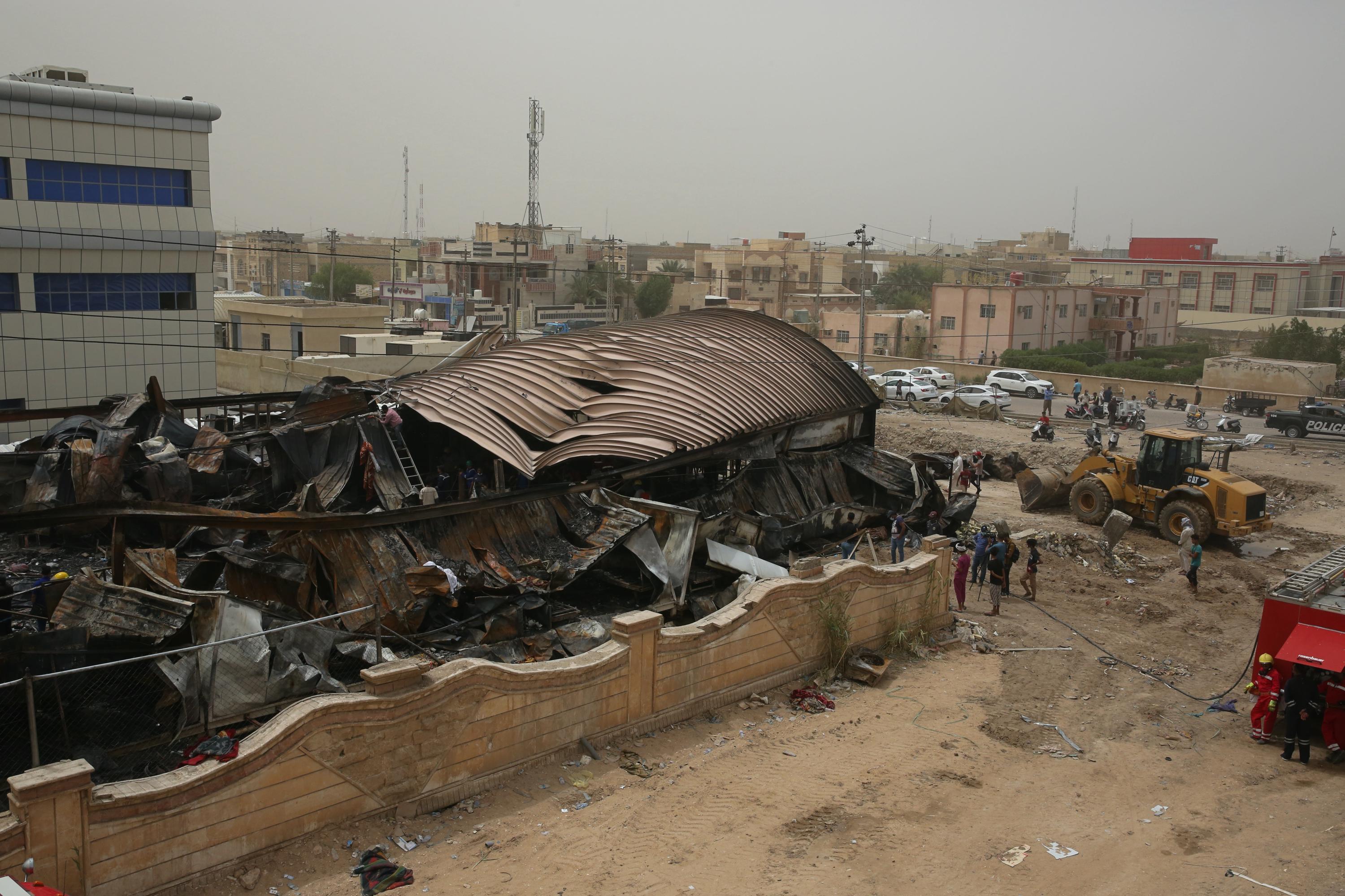 Die Zahl der Todesopfer bei einem Brand in einer Coronavirus-Station im Irak ist auf 92 gestiegen