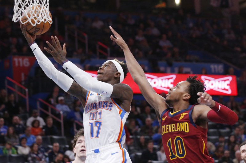 Schroder Scores 30 Leads Thunder Past Cavaliers 109 103