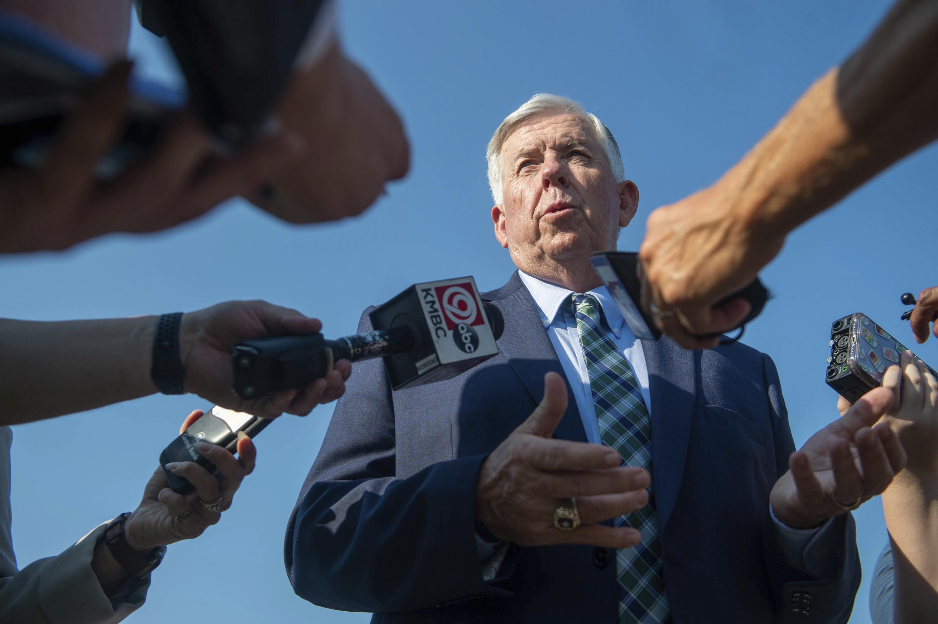 Missouri governor: Health officials play COVID-19 blame game