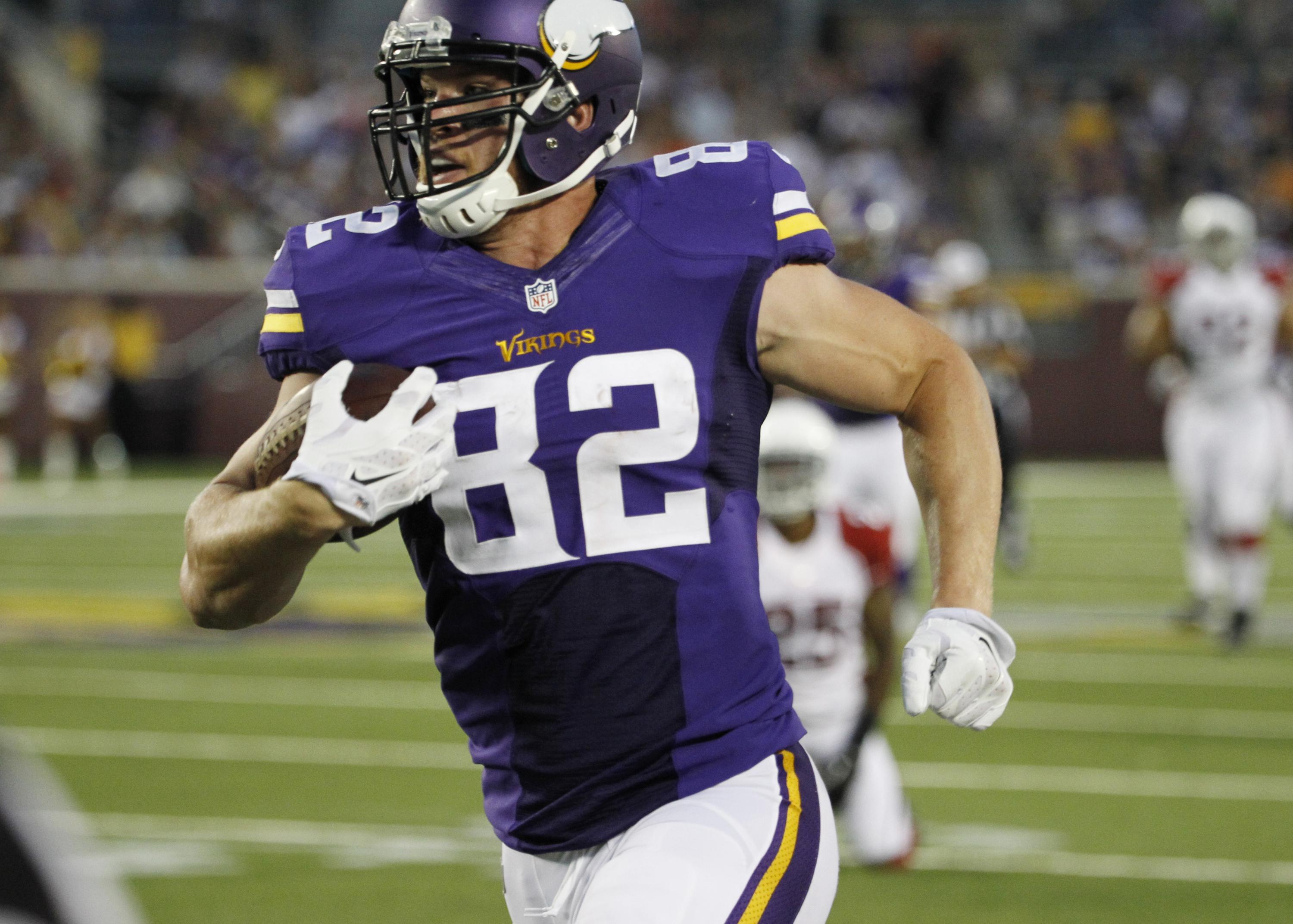 Vikings TE Kyle Rudolph hopeful to play vs. Bears | AP News