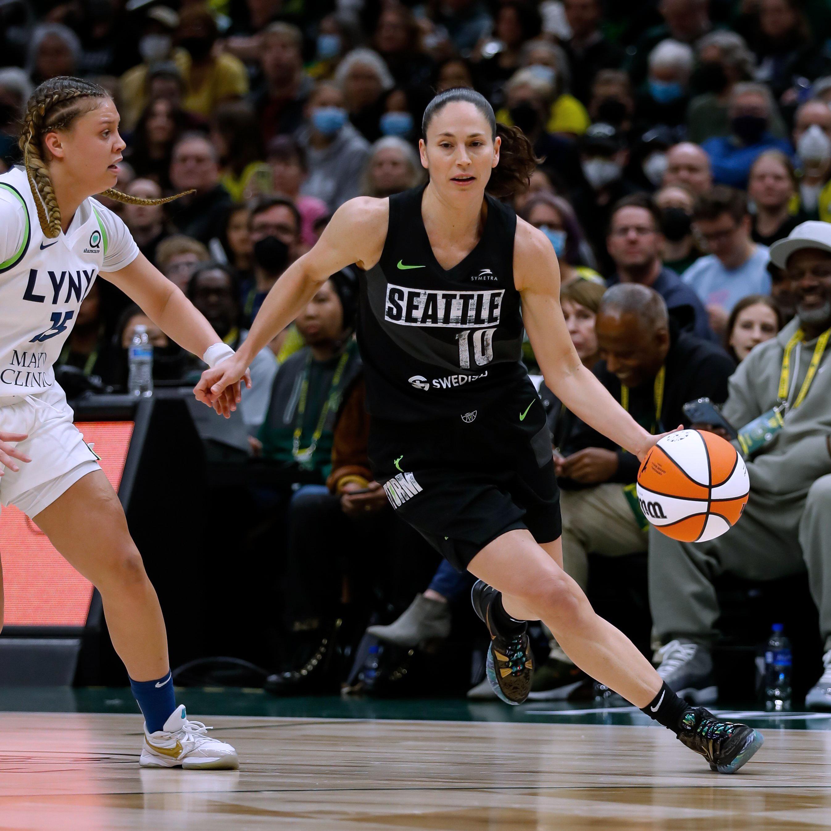 Bird, Loyd lead Storm to 97-74 rout of Lynx in return home | AP News