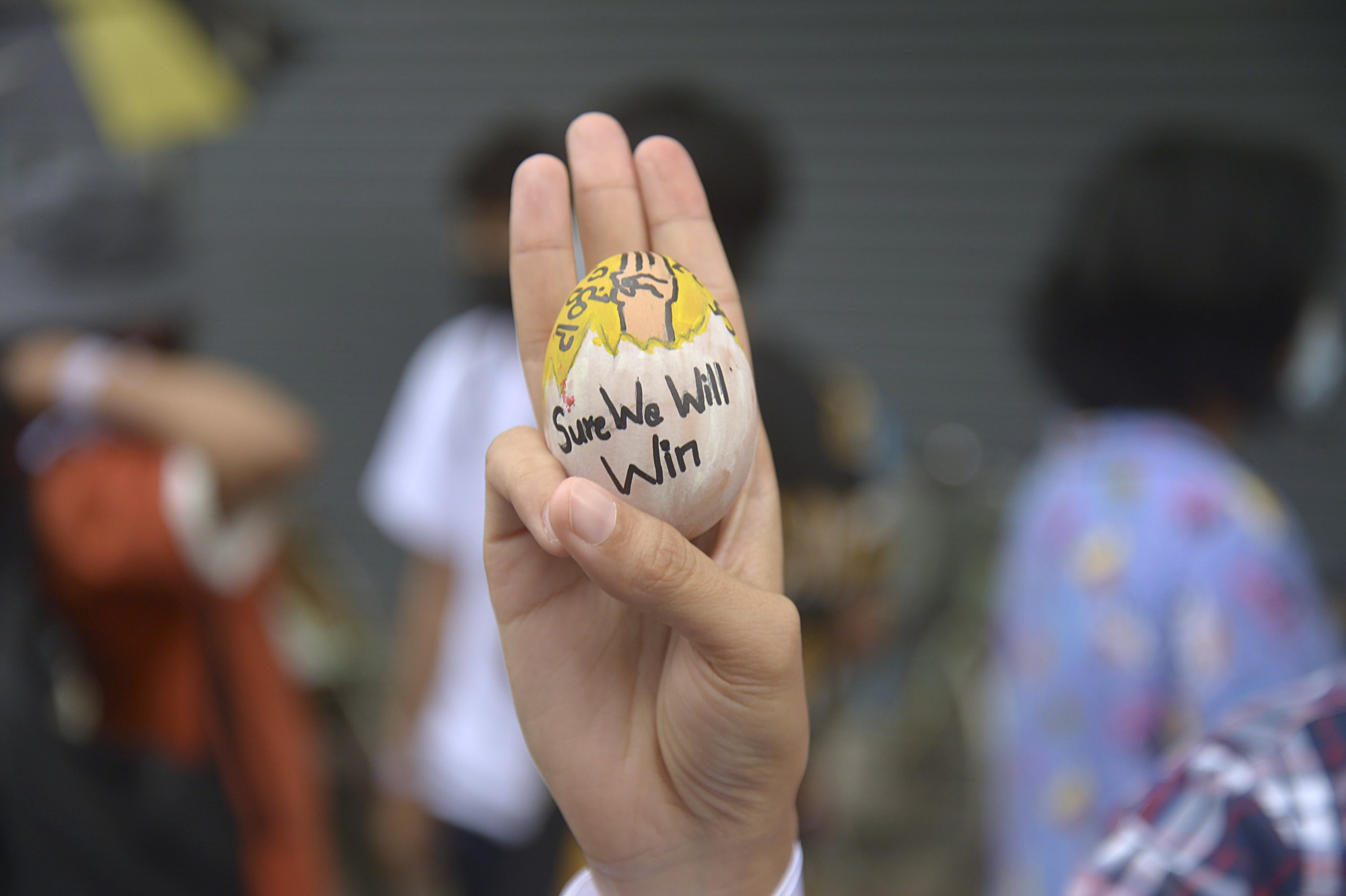 Myanmar anti-coup protesters launch ‘Easter egg strike’