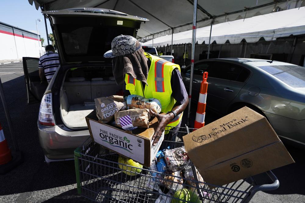 Long lines are back at US food banks as inflation hits high