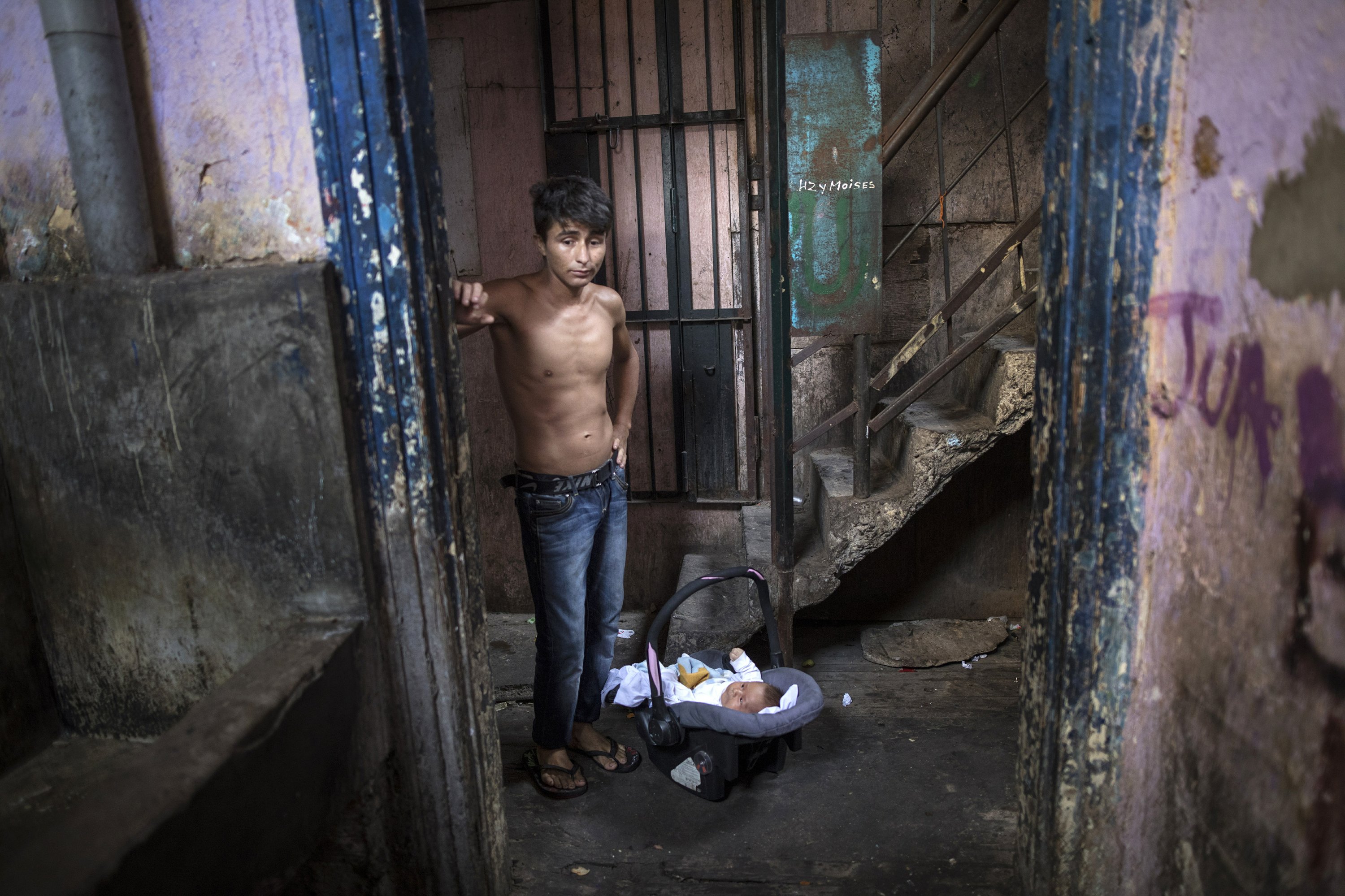 Peruvians Very Poor Boys in Front of Their Homes Editorial Image