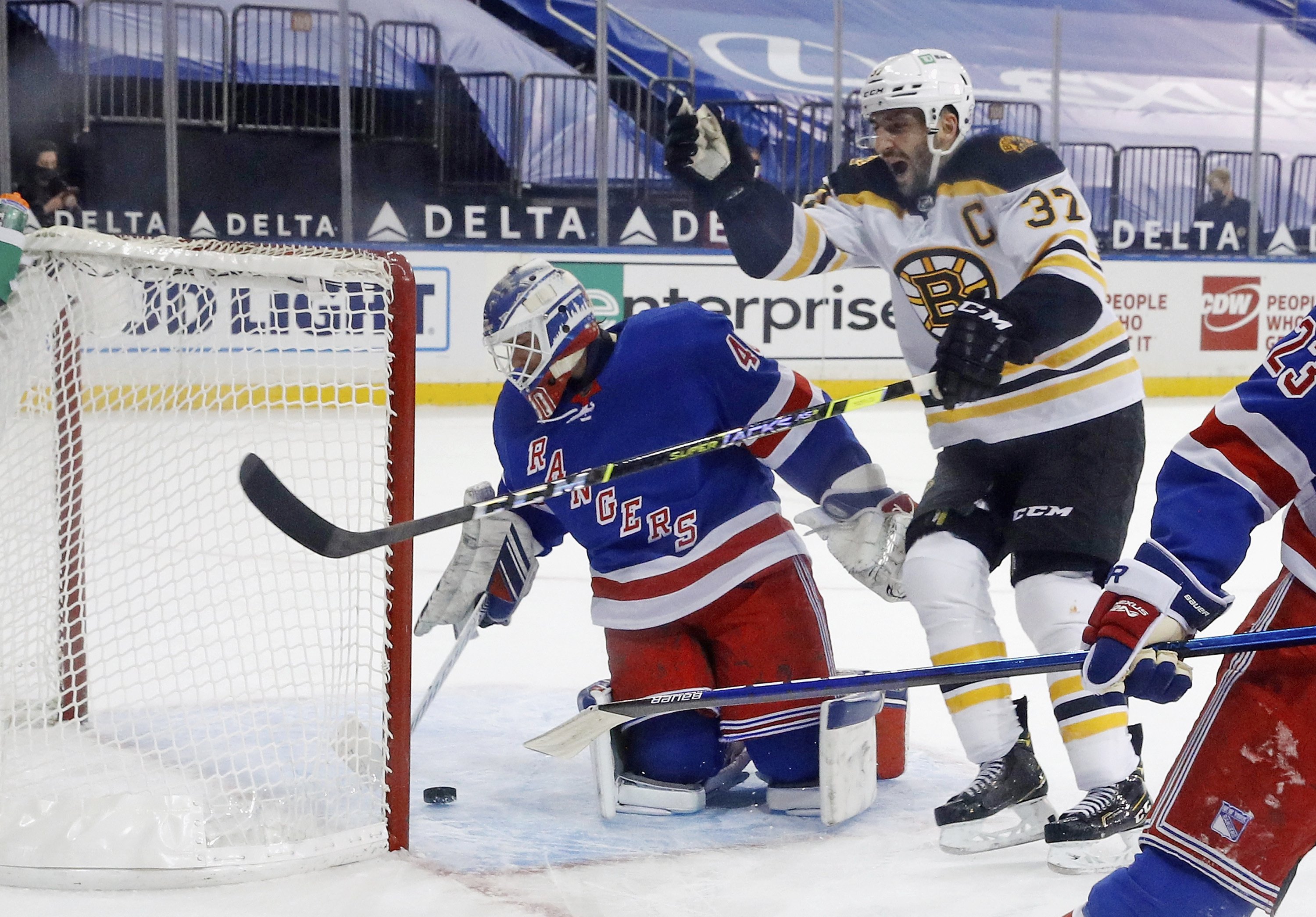 NEW YORK (AP) - Brad Marchand scored 36 seconds into overtime to give the B...