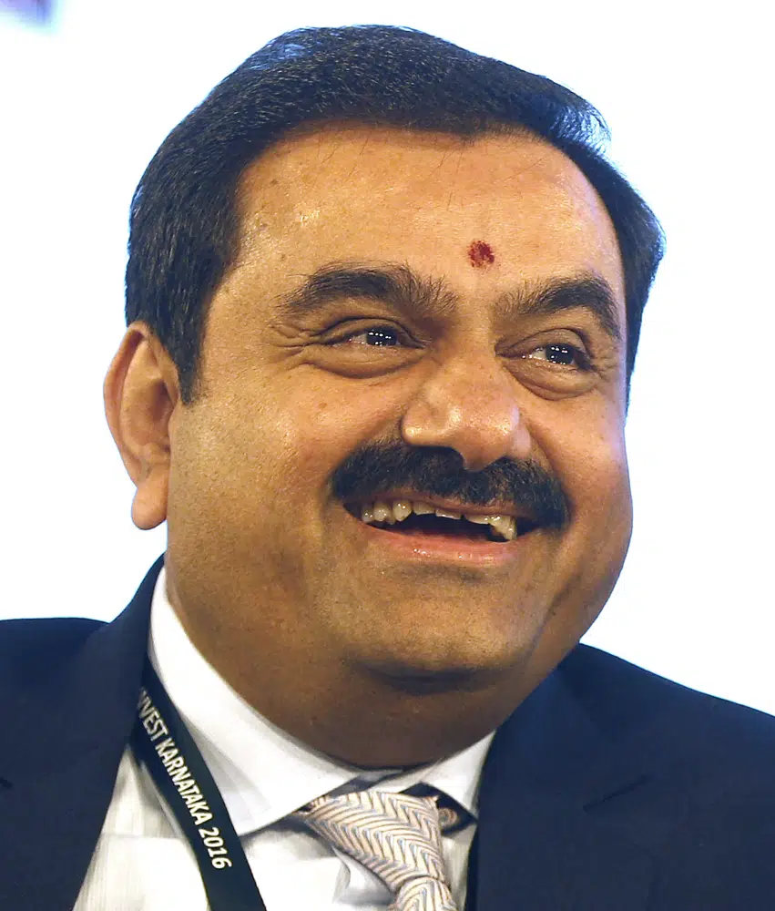 FILE- Adani Group Chairman Gautam Adani attends the 'Invest Karnataka 2016 - Global Investors Meet' in Bangalore, India, Feb. 3, 2016. Asia’s richest man, Gautam Adani, saw his companies shed tens of billions of dollars in market value after short-selling firm Hindenburg Research accused him of “pulling the largest con in corporate history,” triggering a massive sell-off of Adani stocks. (AP Photo/Aijaz Rahi, File)