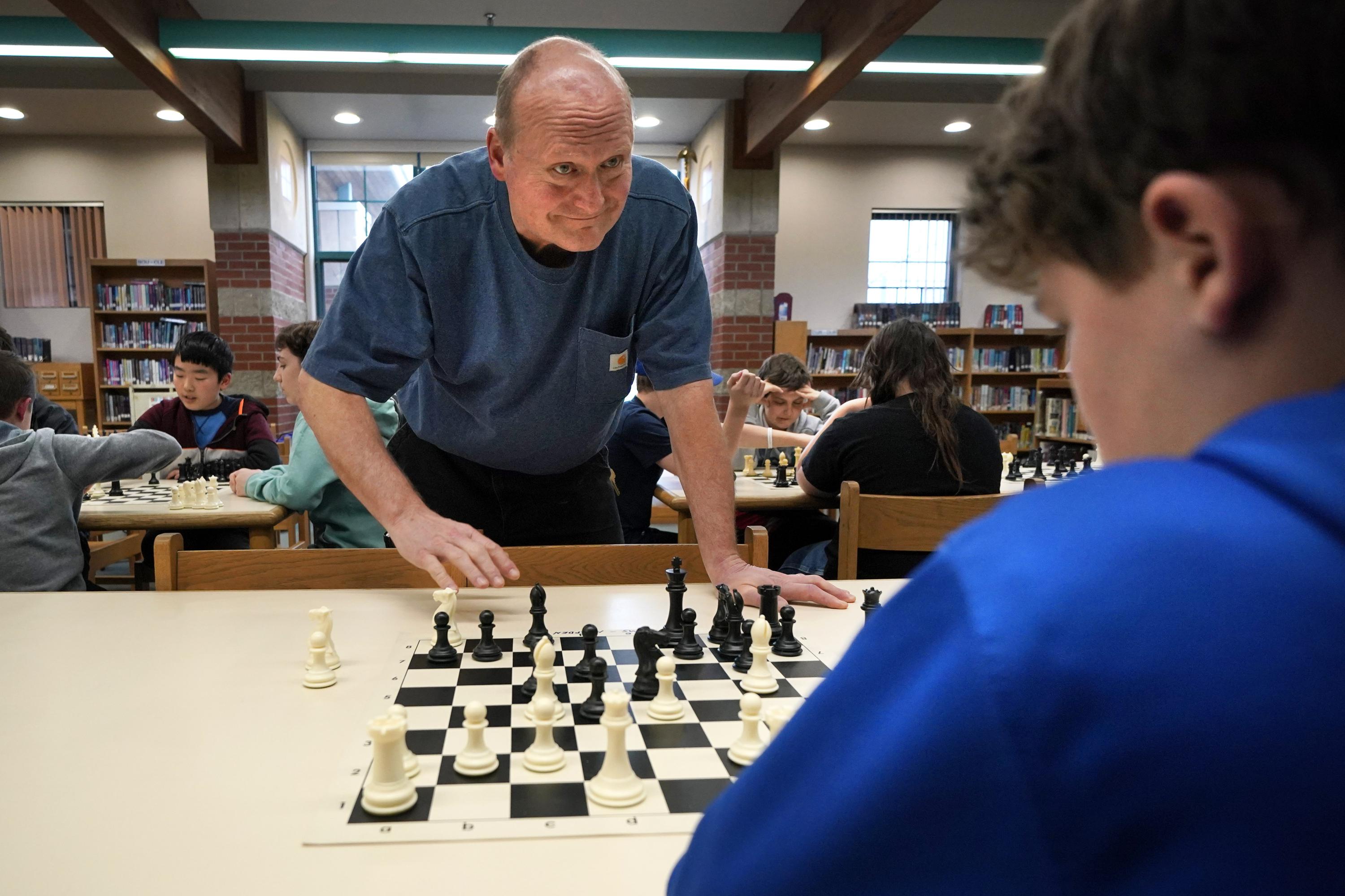 Inside the Girls Club Room at the K-12 Chess Champs