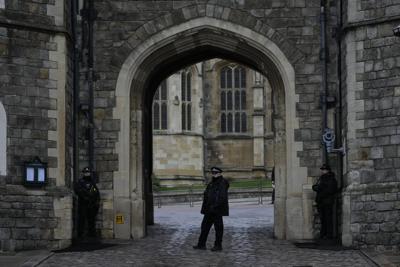 Foto del Castillo de Windsor en Windsor, Inglaterra, el 25 de diciembre de 2021. (Foto AP /Alastair Grant)