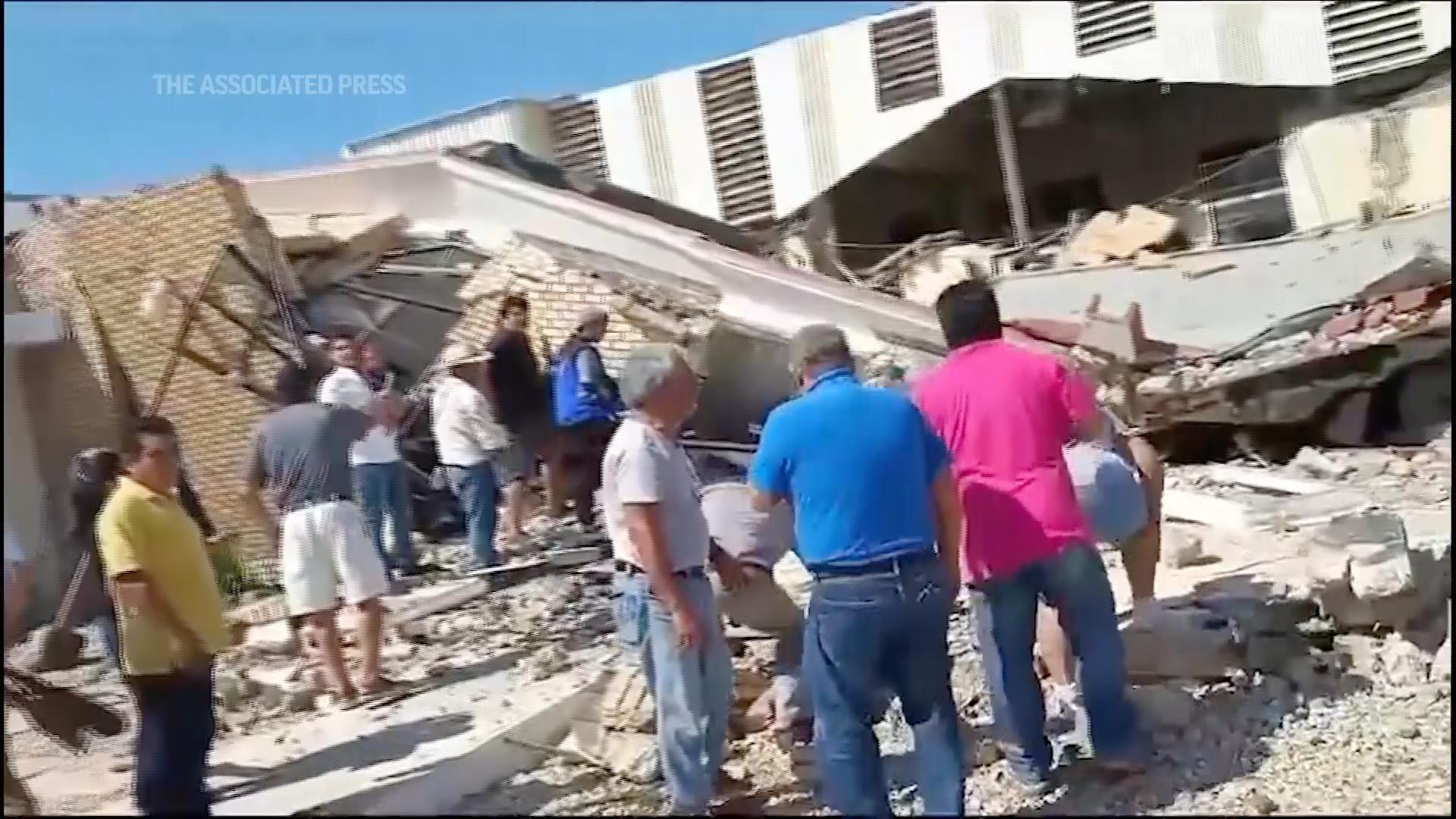 
                            Church roof collapses in north Mexico, killing at least nine and injuring about 50, officials say