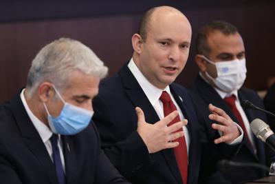 El primer ministro israelí Naftali Bennett en Jerusalén el 1 de agosto del 2021. (Abir Sultan/Pool Photo via AP, File)