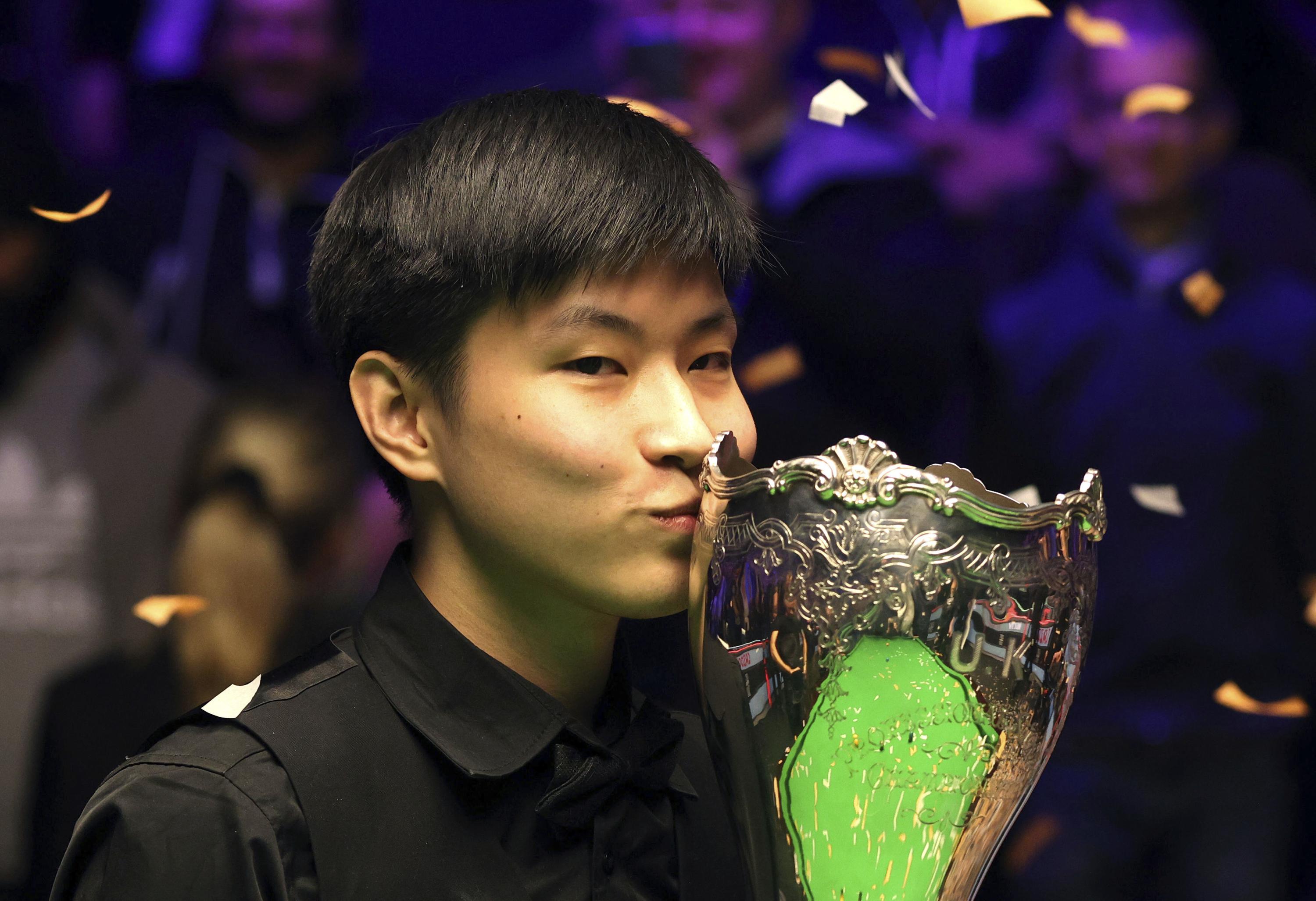 Zhao Xintong secures another big snooker title for China AP News