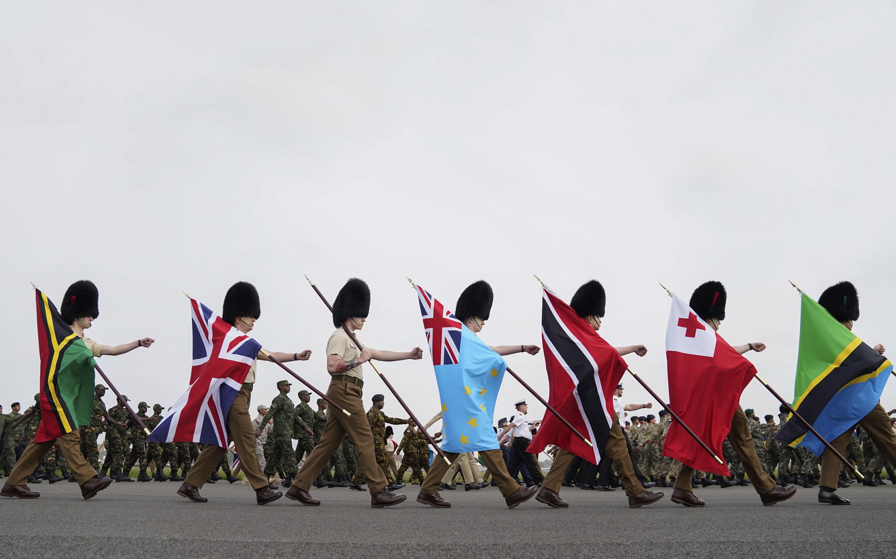 Armed members of the South African far right group the Afrikaner