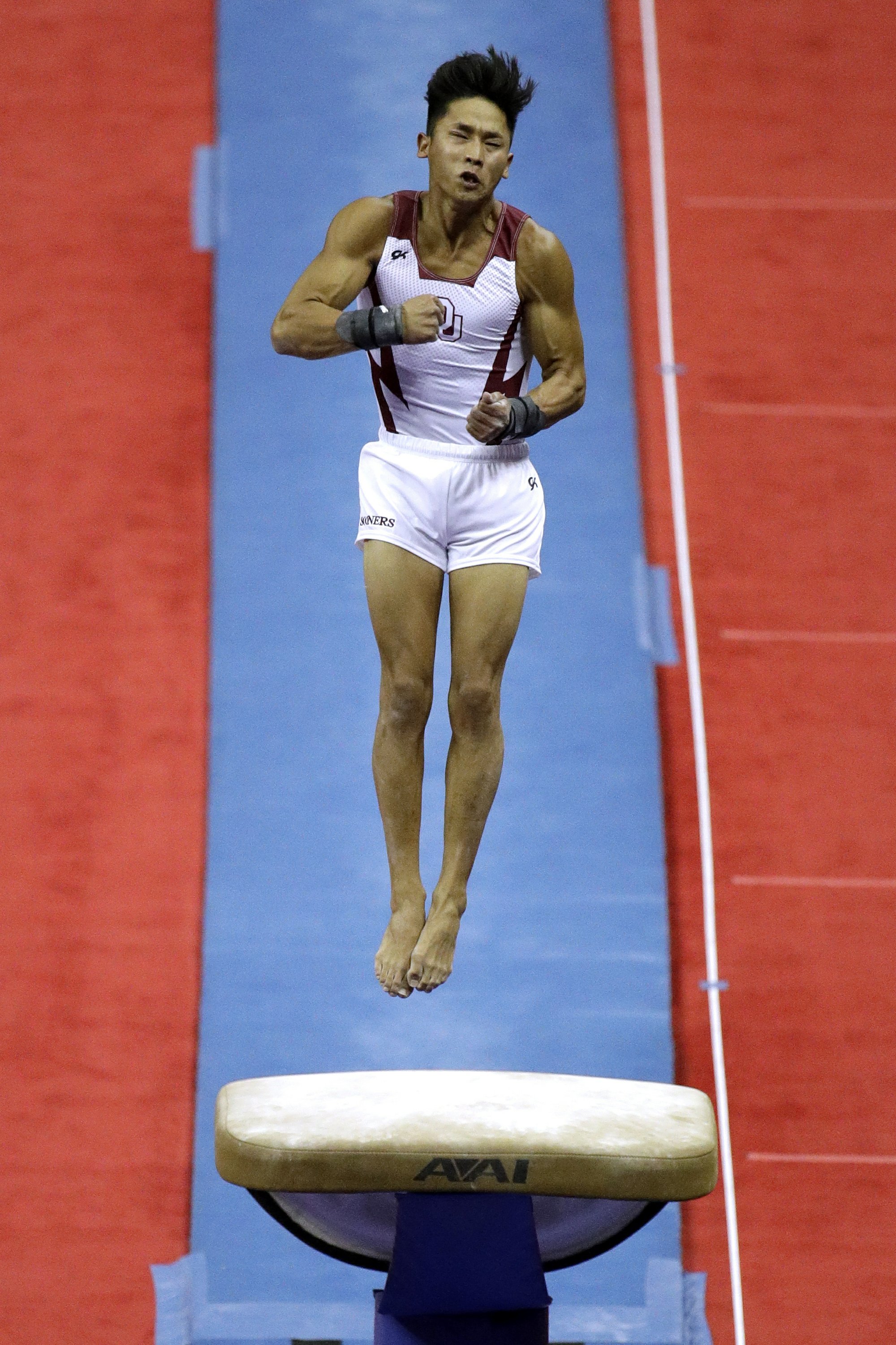 Mikulak surges to lead at US Gymnastics Championships AP News