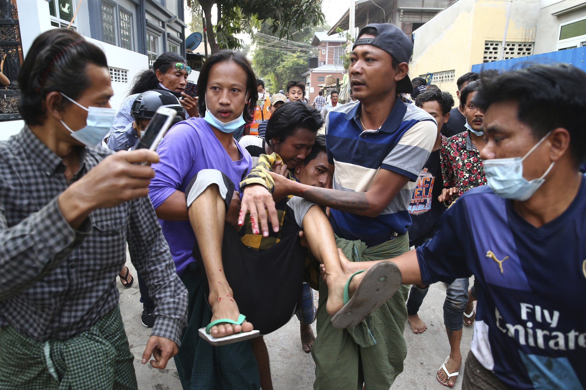 2 Myanmar Protesters Killed By Police Fire Several Injured 2 Myanmar Protesters Killed By Police Fire Several Injured