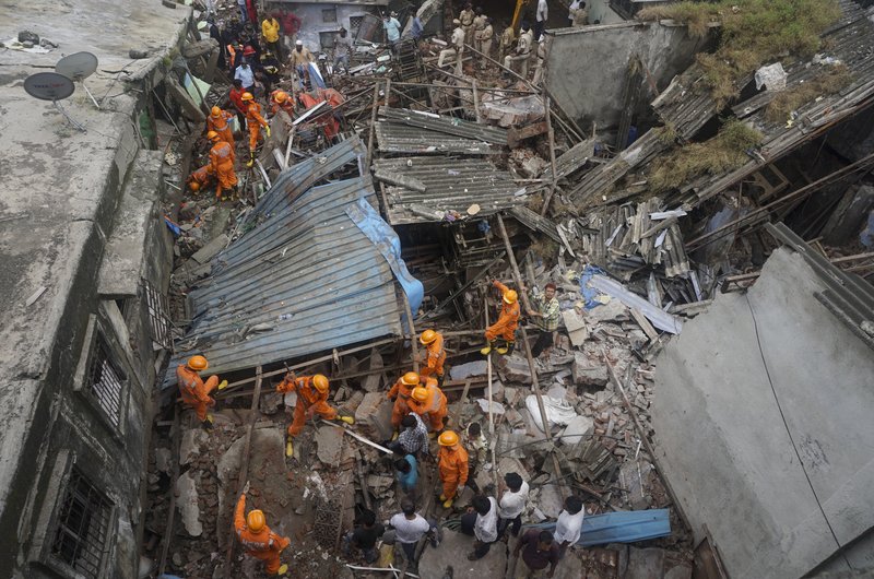 At Least 10 Dead In Residential Building Collapse In India