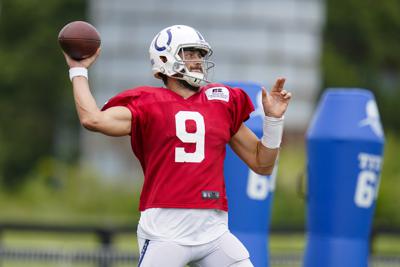 New Colts Panthers Qbs Face First Tests At Joint Practice New Colts Panthers Qbs Face First Tests At Joint Practice
