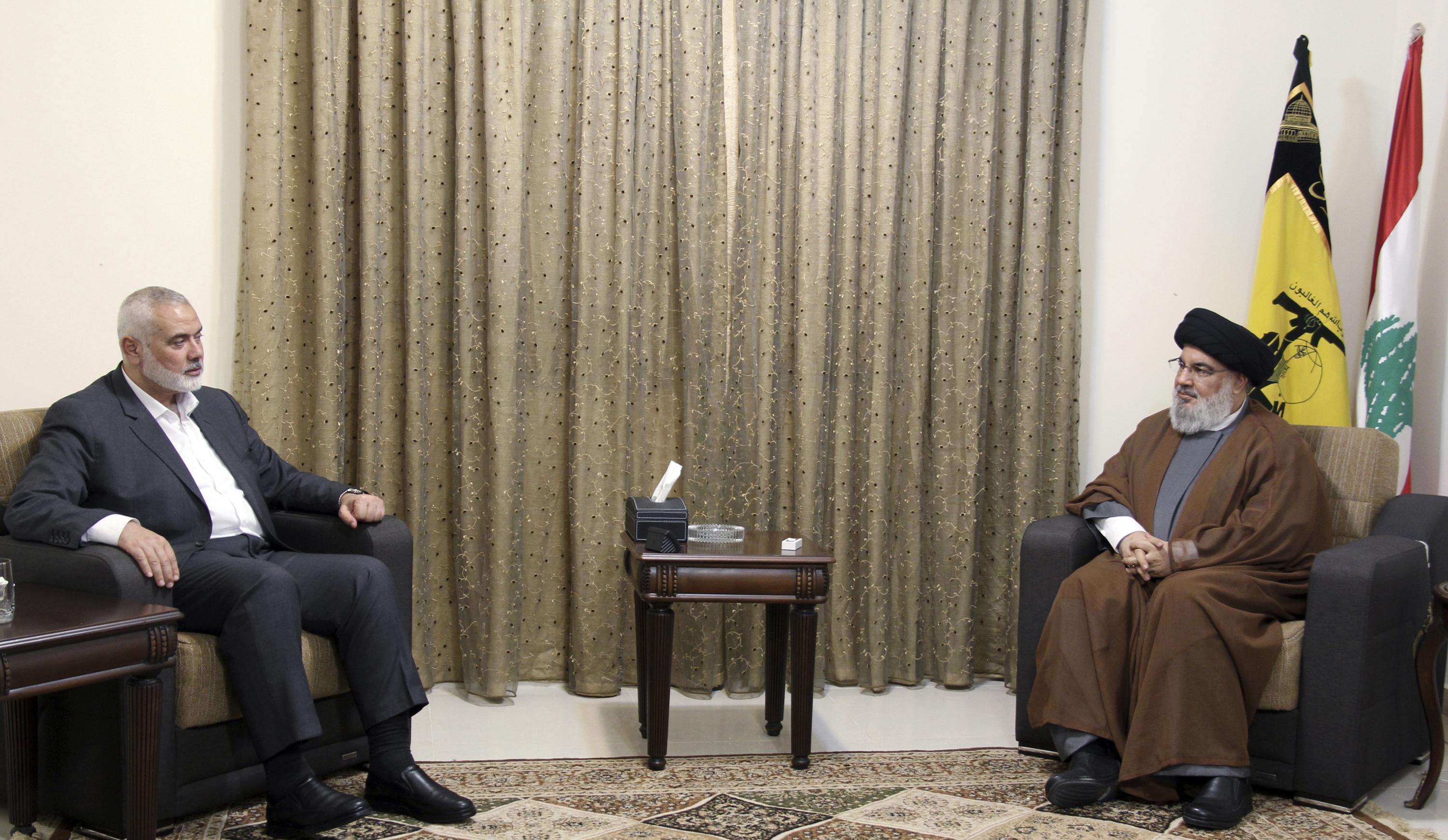 Hezbollah leader, Hamas chief talk recent Gaza war in Beirut AP News