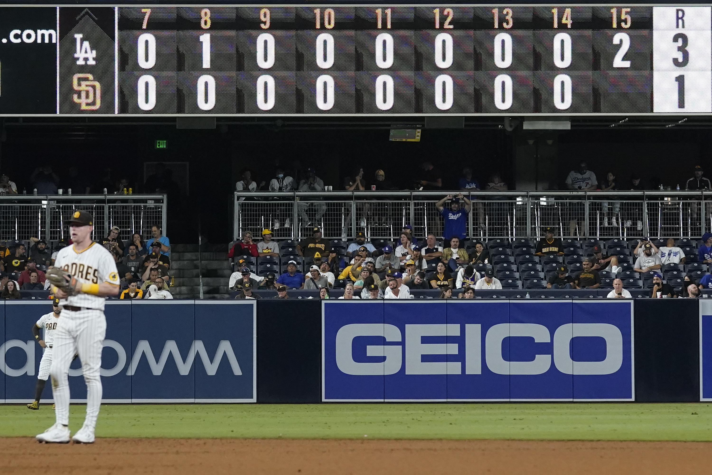Pollock's homer sends Dodgers to 5-3 win over Padres in 16 | AP News