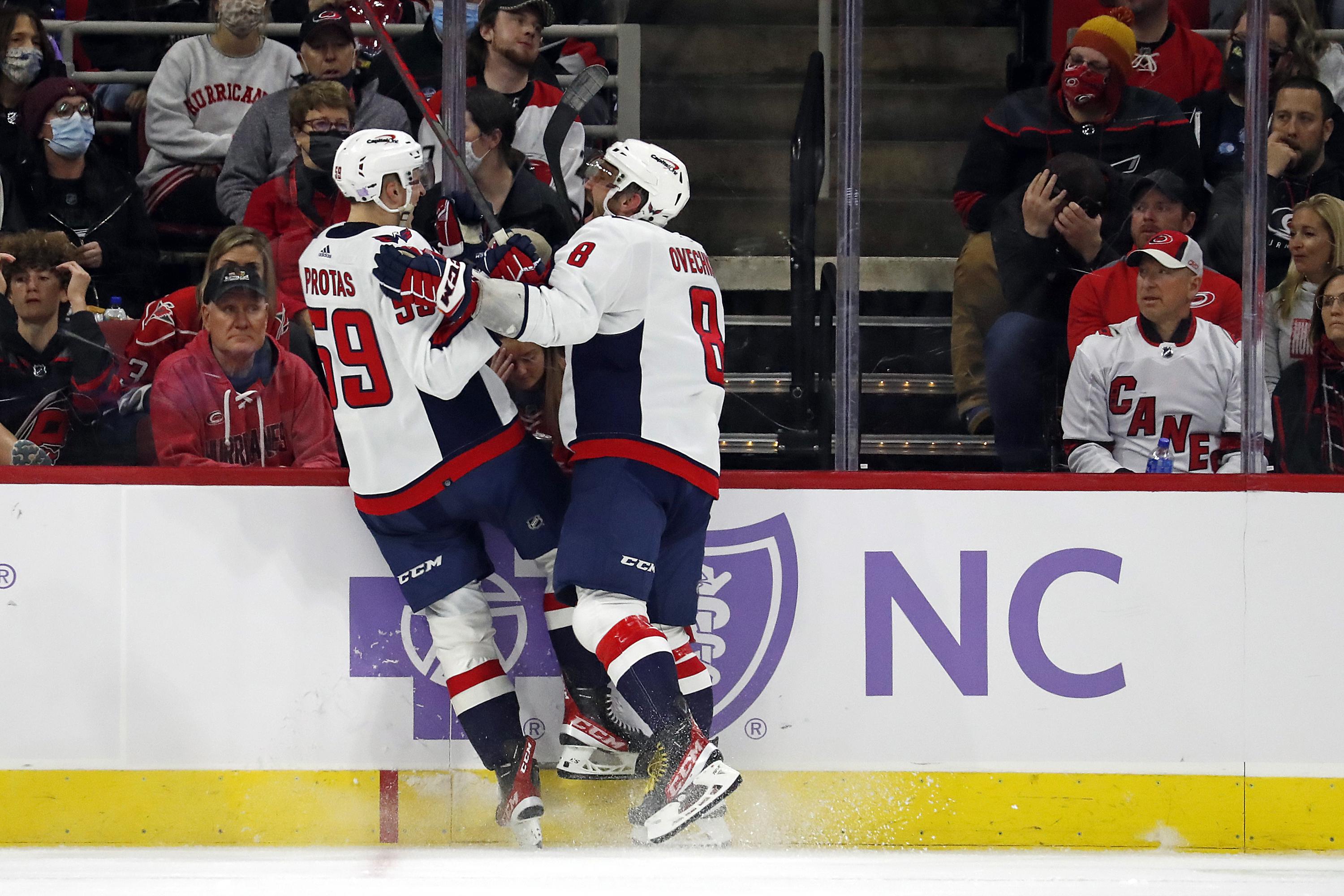 Orlov scores late, Caps beat Hurricanes 