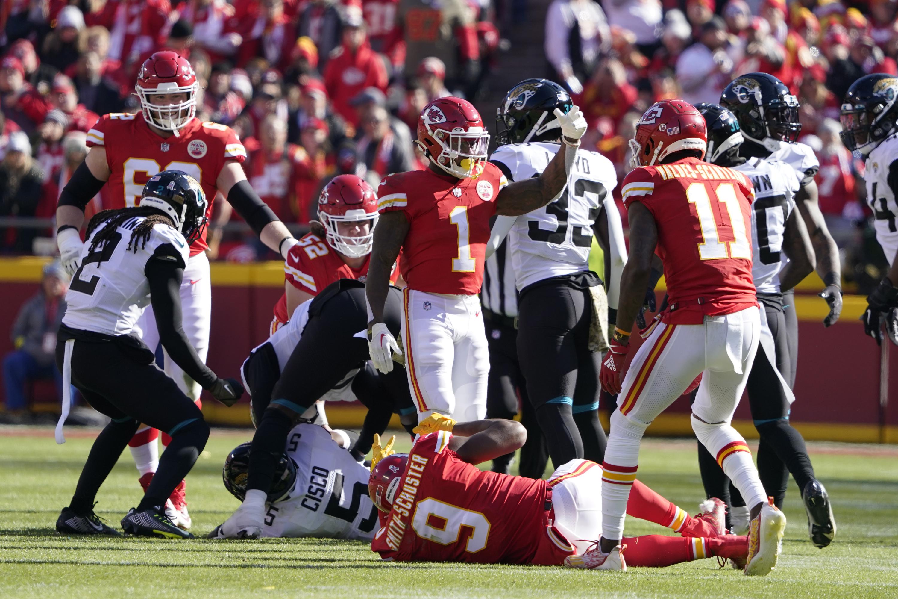 Chiefs missing top 3 wide receivers to injuries, illnesses AP News